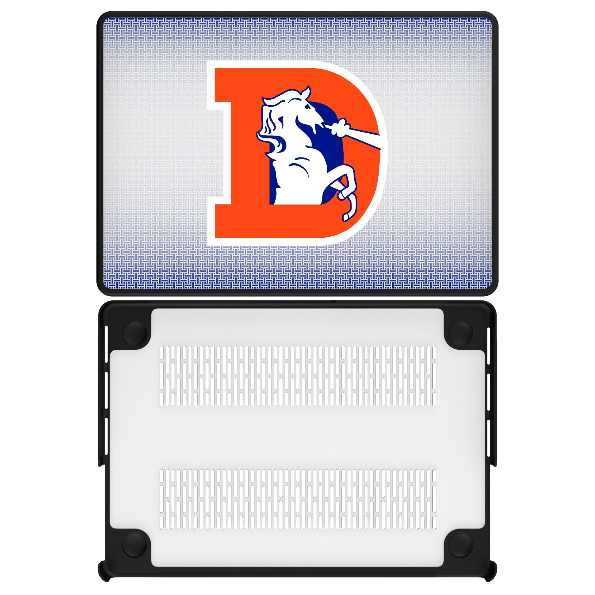 Denver Broncos 1993-1996 Historic Collection Linen MacBook Laptop Case for Apple MacBook#Device_MacBook Pro (14-inch, 2021) / MacBook Pro (14-inch, 2023) / MacBook Pro (14-inch, 2024)