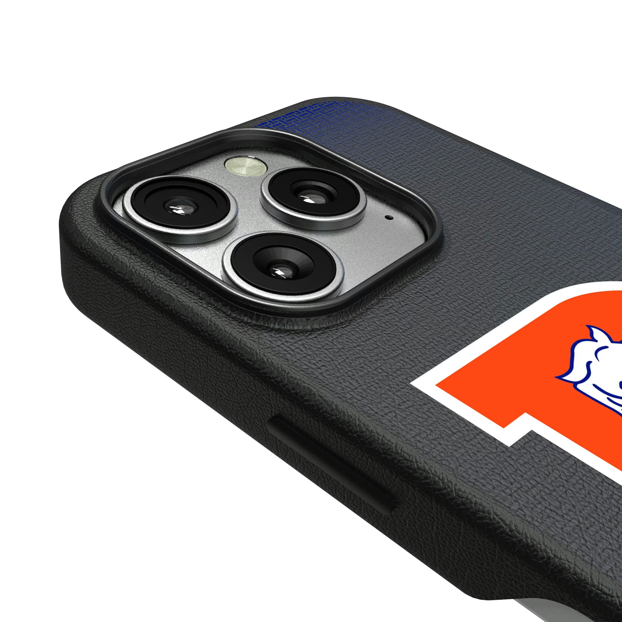 Denver Broncos 1993-1996 Historic Collection Linen iPhone MagSafe Compatible Phone Case for Apple iPhone - Detail