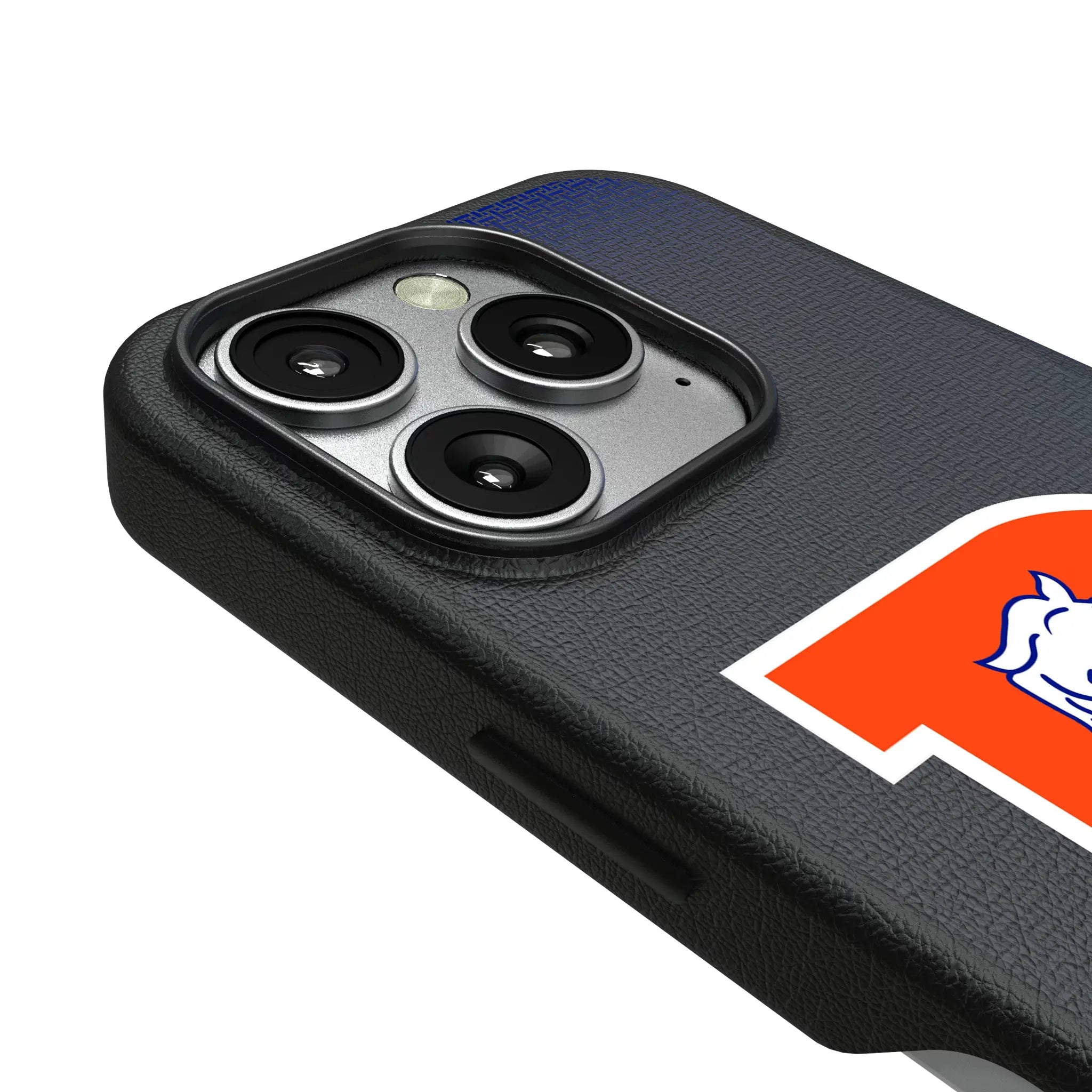 Denver Broncos 1993-1996 Historic Collection Linen iPhone MagSafe Compatible Phone Case for Apple iPhone - Detail