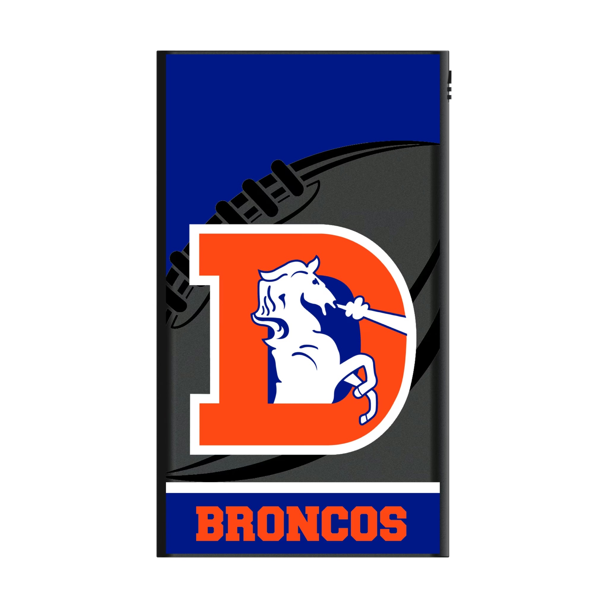 Denver Broncos 1993-1996 Historic Collection Passtime 5000mAh Flat Powerbank