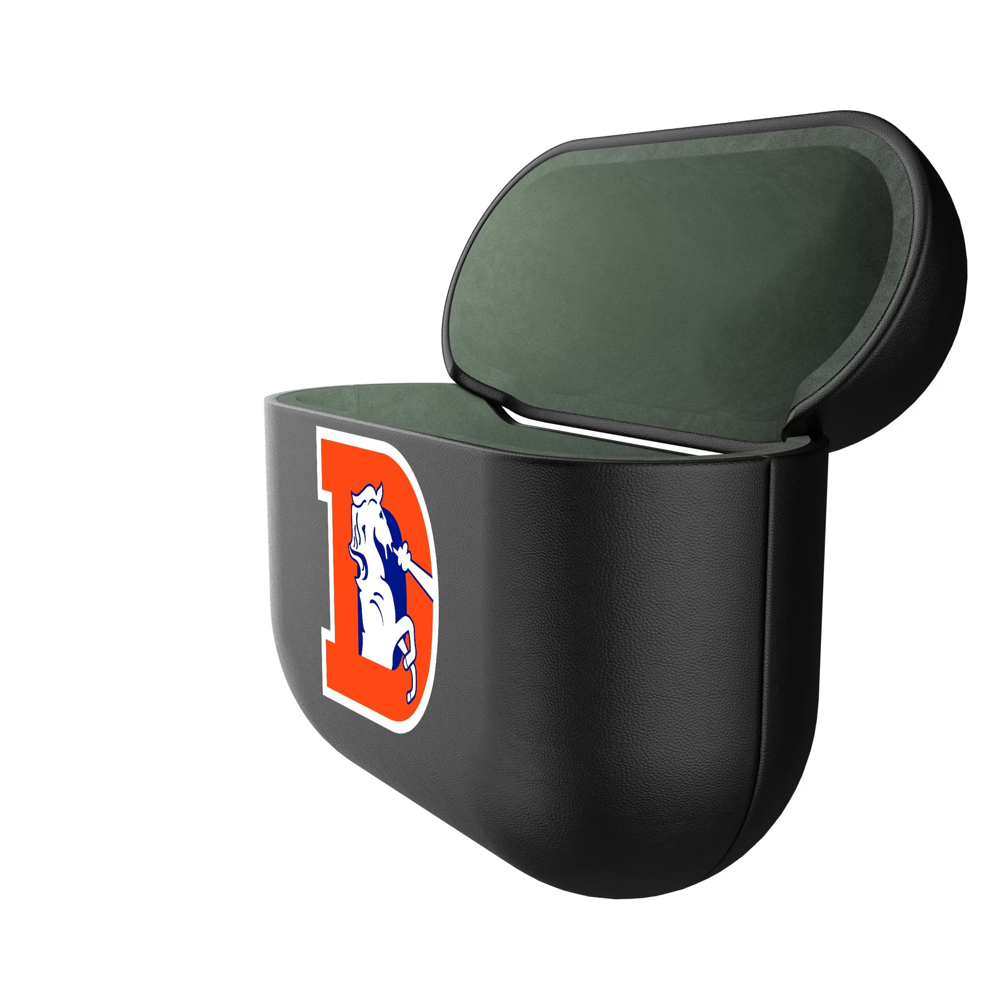 Denver Broncos 1993-1996 Historic Collection Personalized Insignia AirPods AirPod Case Cover - Isometric View#Device_AirPods 3rd Gen