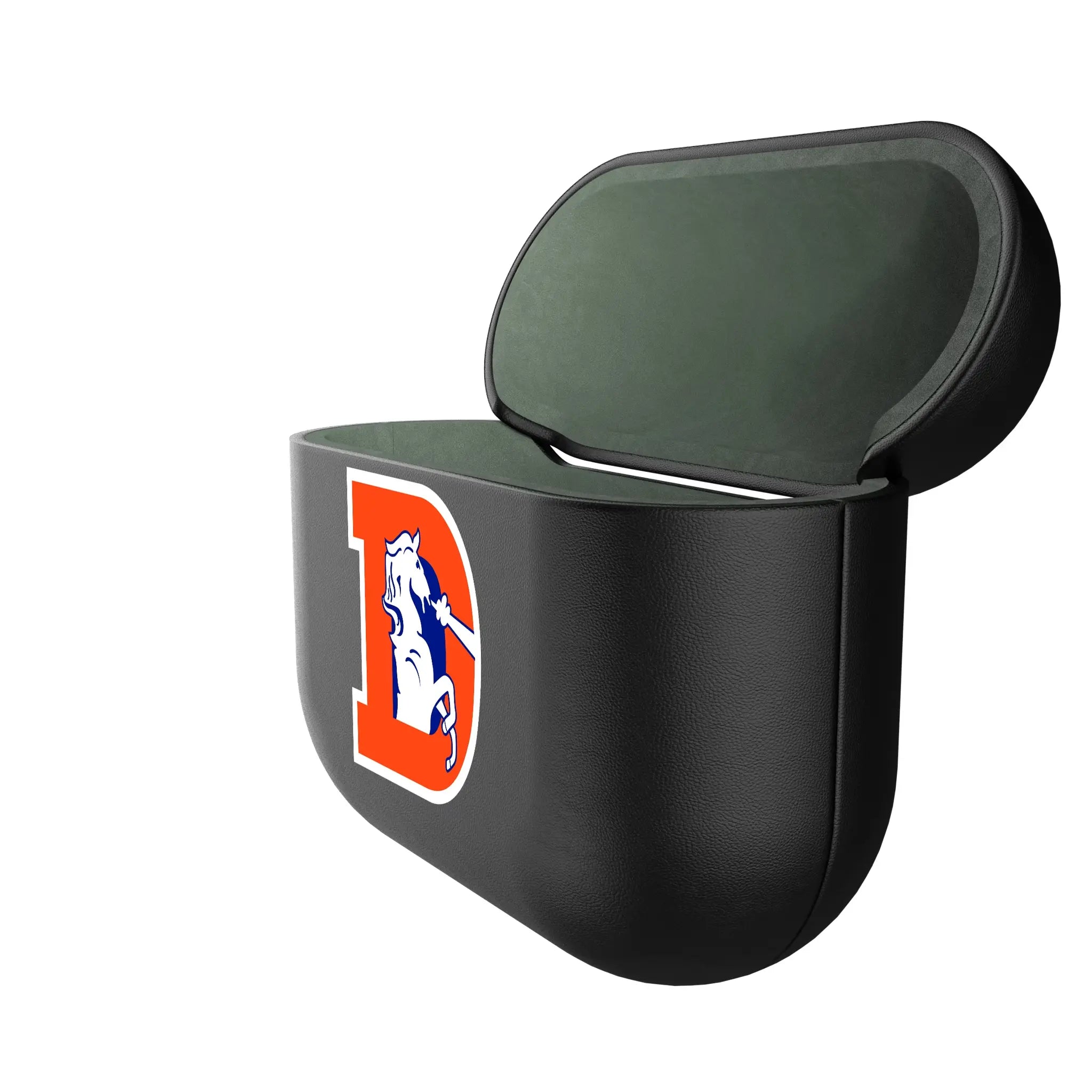 Denver Broncos 1993-1996 Historic Collection Personalized Insignia AirPods AirPod Case Cover - Isometric View#Device_AirPods 3rd Gen