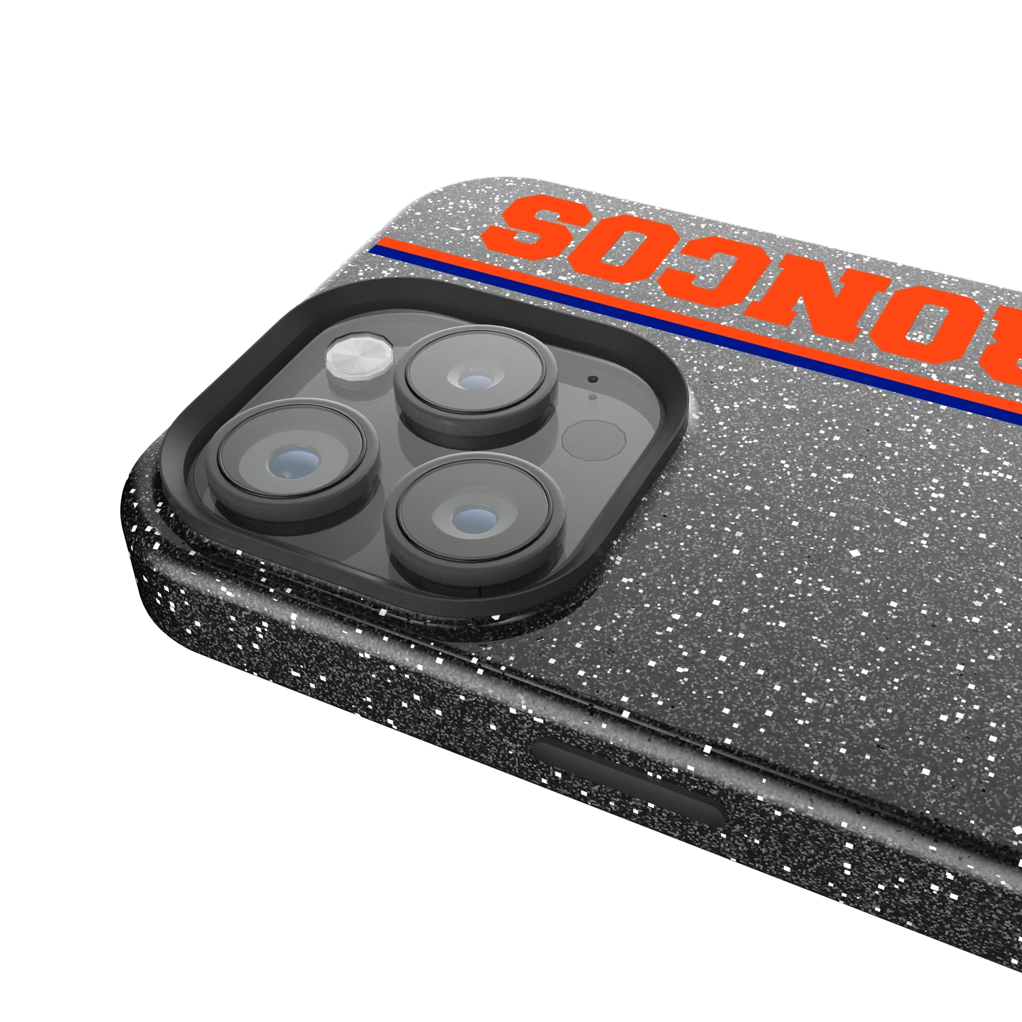 Denver Broncos 1993-1996 Historic Collection Sidebar iPhone Bling Phone Case for Apple iPhone - Detail