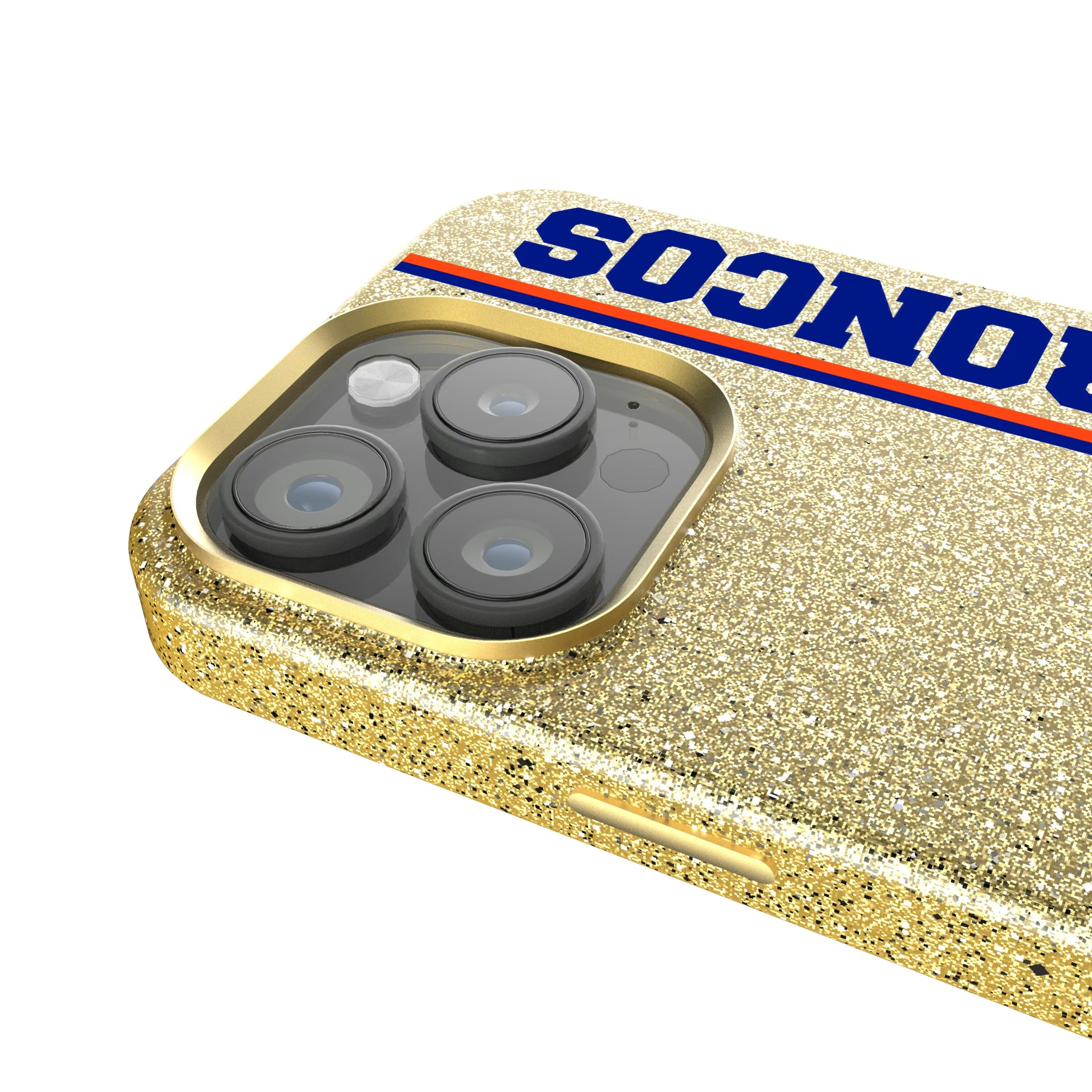 Denver Broncos 1993-1996 Historic Collection Sidebar iPhone Bling Phone Case for Apple iPhone - Detail