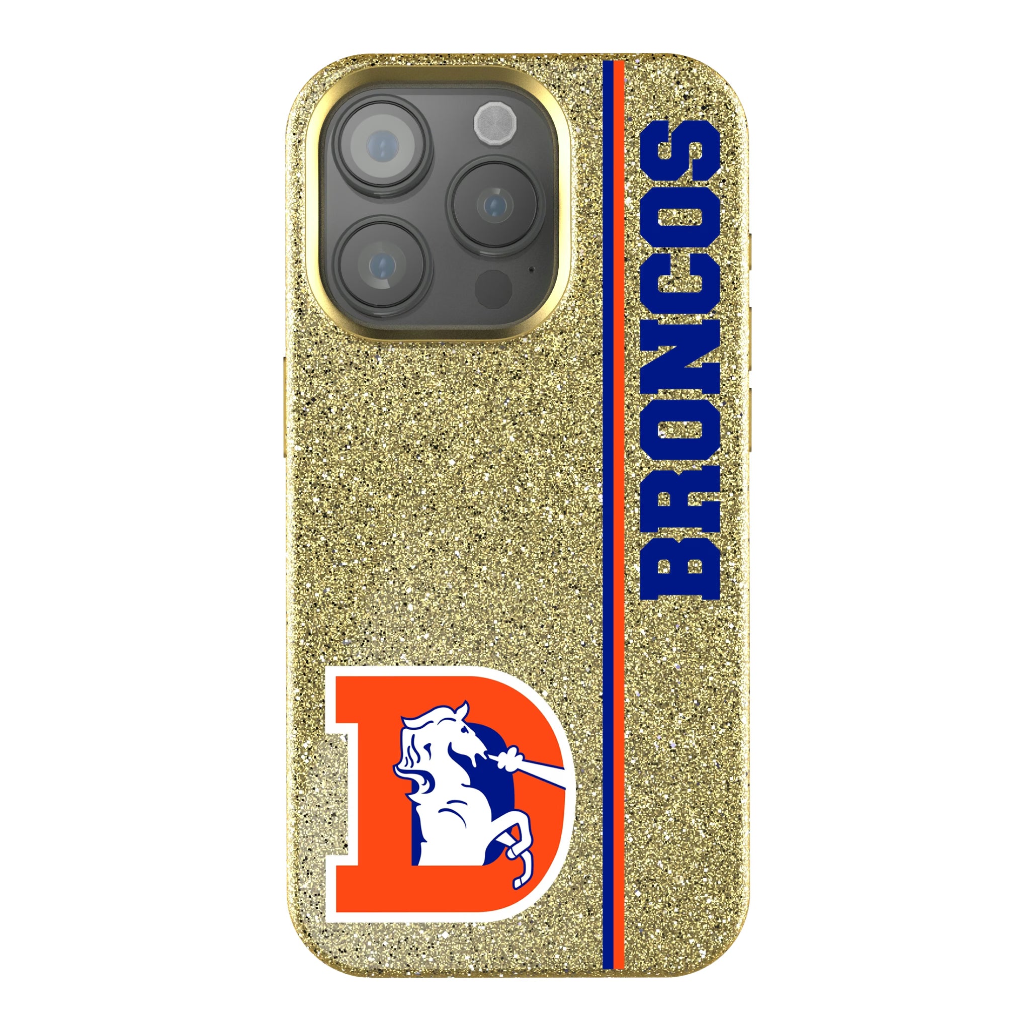 Denver Broncos 1993-1996 Historic Collection Sidebar iPhone Bling Phone Case for Apple iPhone
