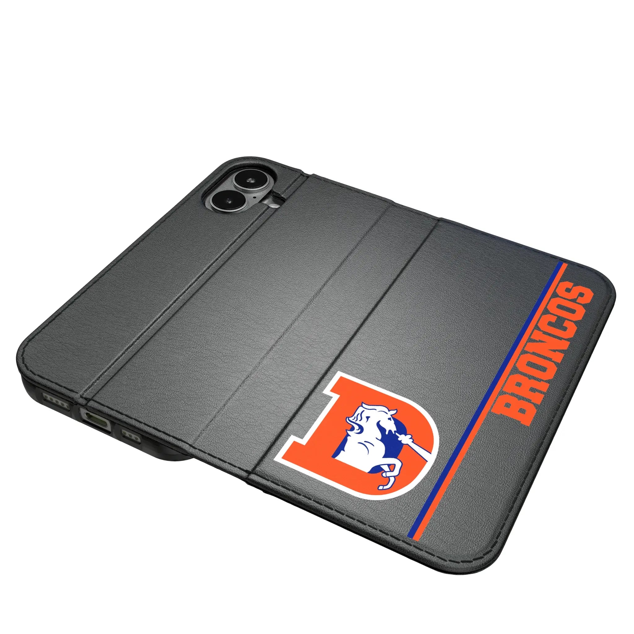 Denver Broncos 1993-1996 Historic Collection Sidebar iPhone Folio Phone Case for Apple iPhone#Device_iPhone 17