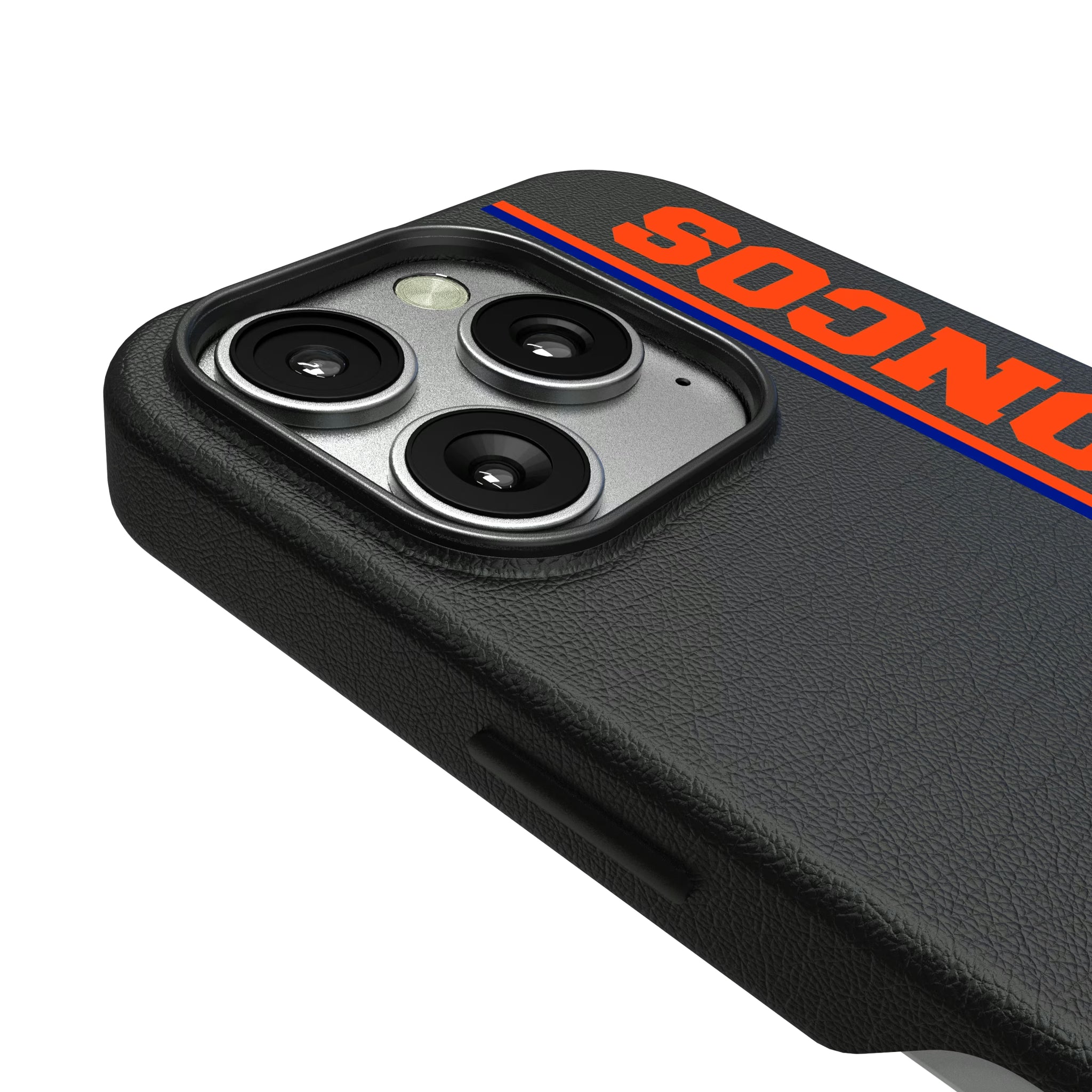 Denver Broncos 1993-1996 Historic Collection Sidebar iPhone MagSafe Compatible Phone Case for Apple iPhone - Detail