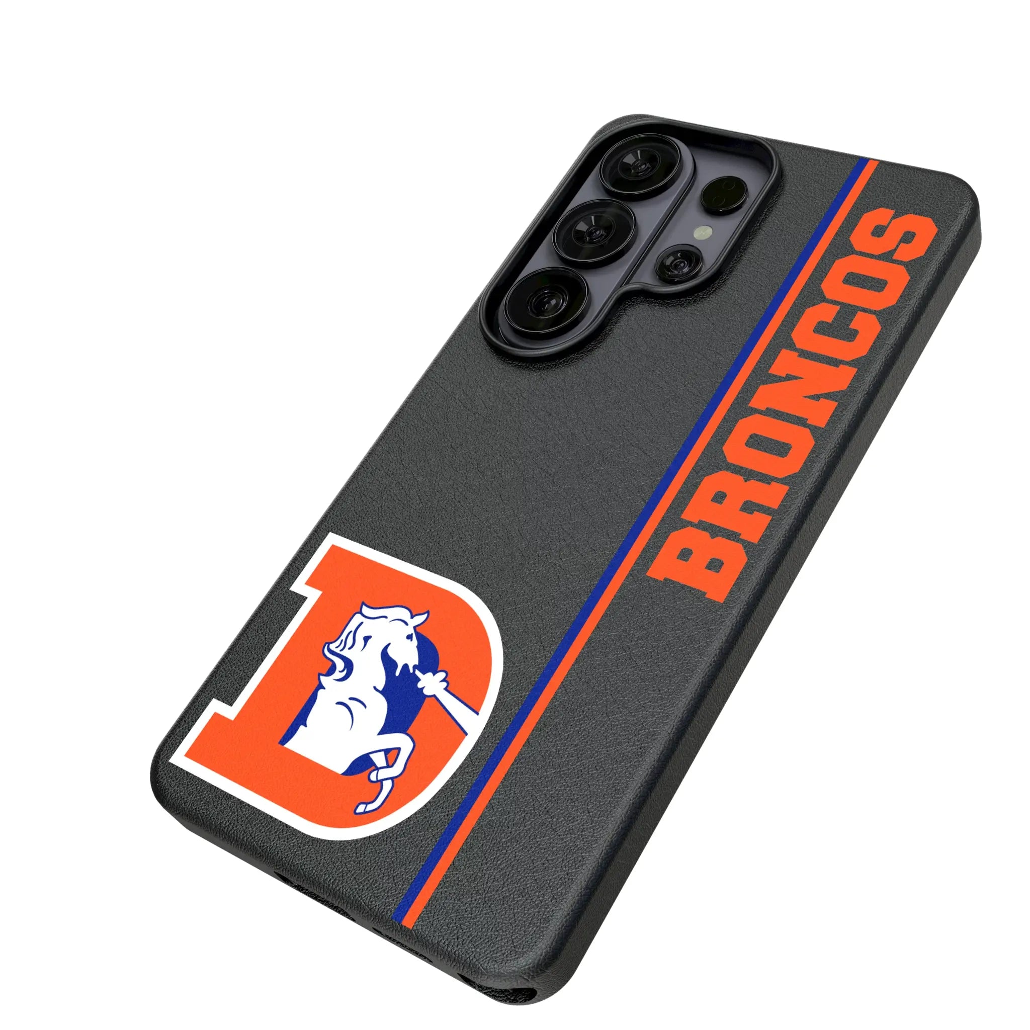 Denver Broncos 1993-1996 Historic Collection Sidebar Galaxy MagSafe Compatible Phone Case for Samsung Galaxy - Isometric View#Device_Galaxy S26 Ultra