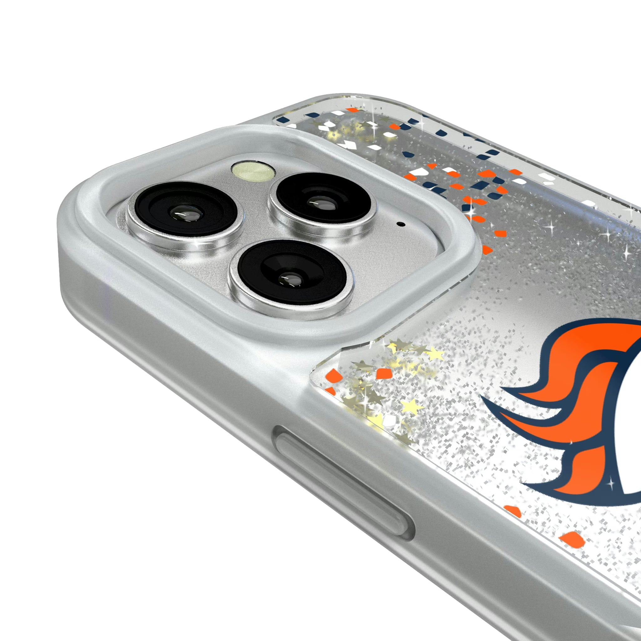 Denver Broncos Confetti iPhone Glitter Phone Case for Apple iPhone - Detail#Device_iPhone 16 Pro