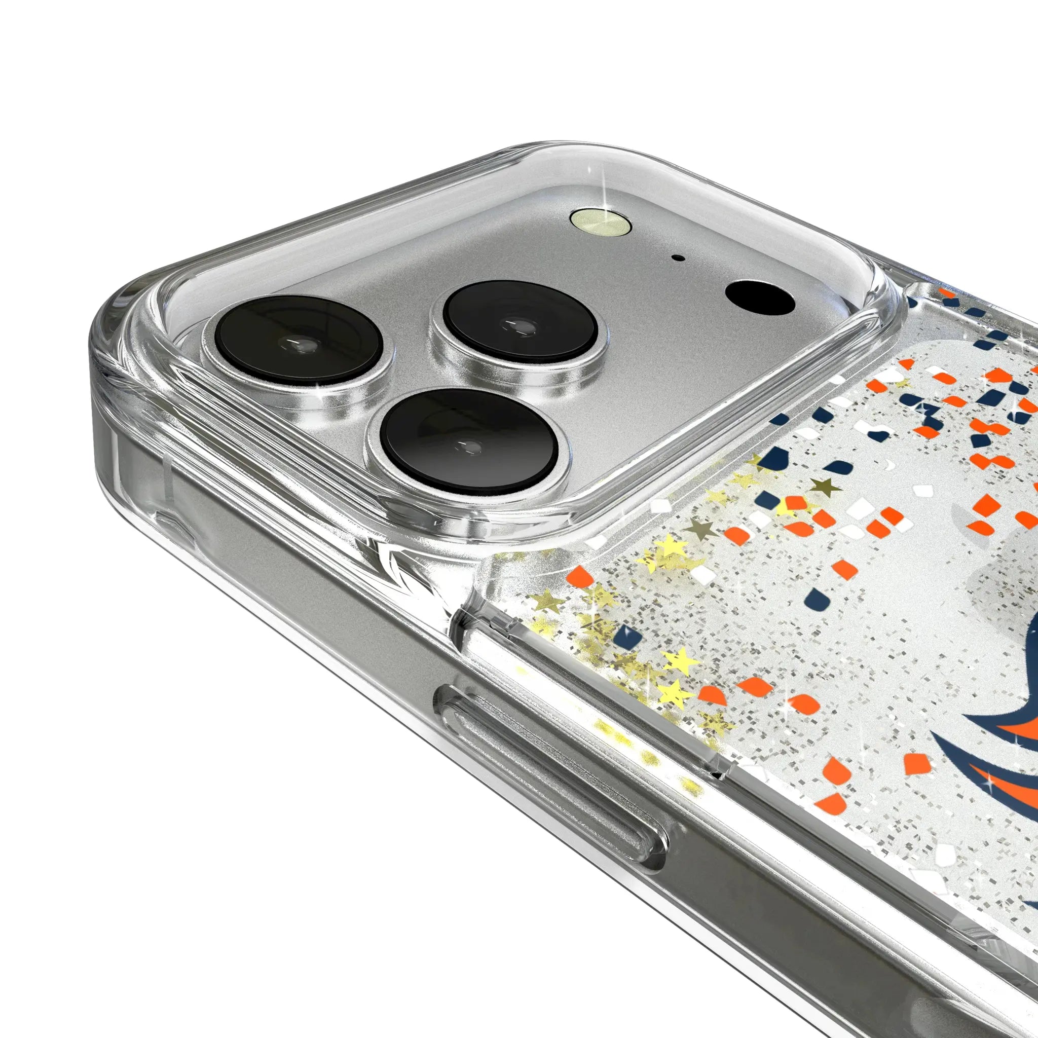 Denver Broncos Confetti iPhone Glitter Phone Case for Apple iPhone - Detail