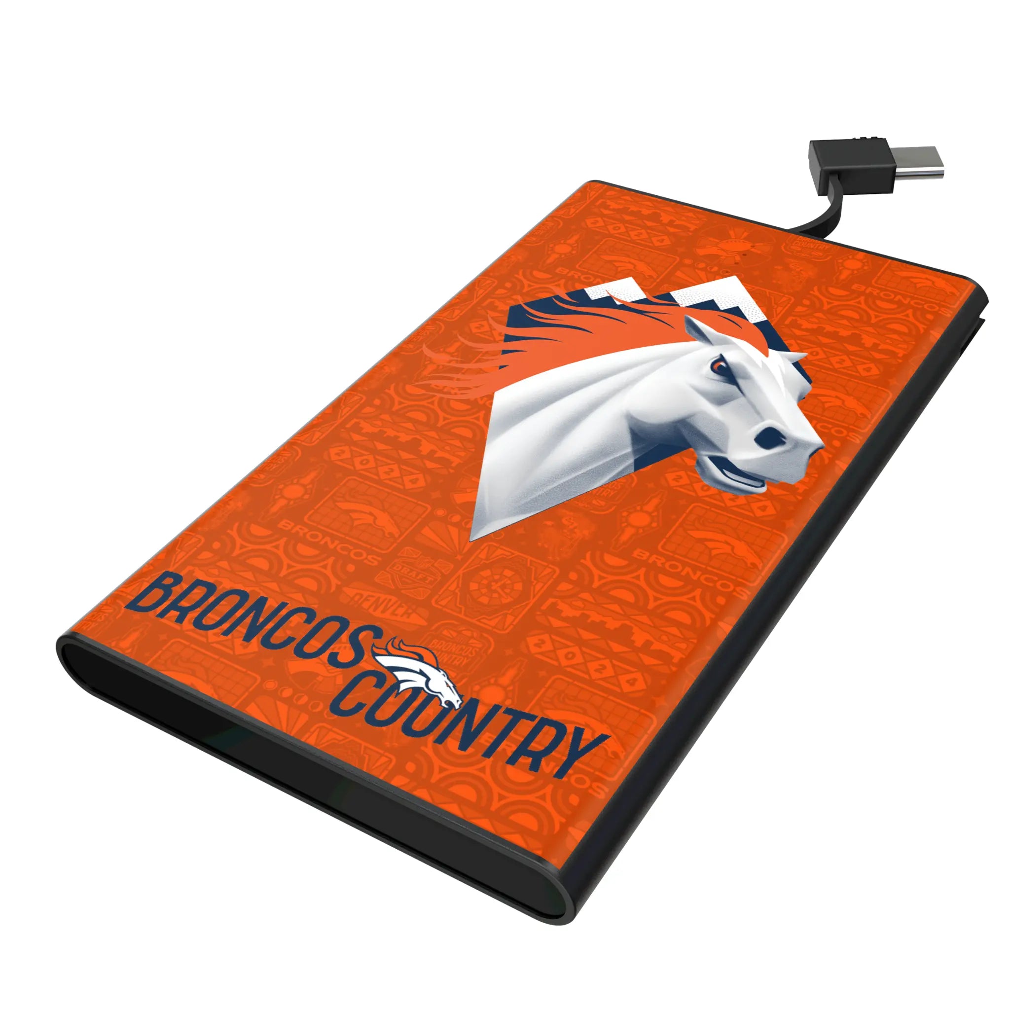 Denver Broncos Deco 5000mAh Flat Power Bank
