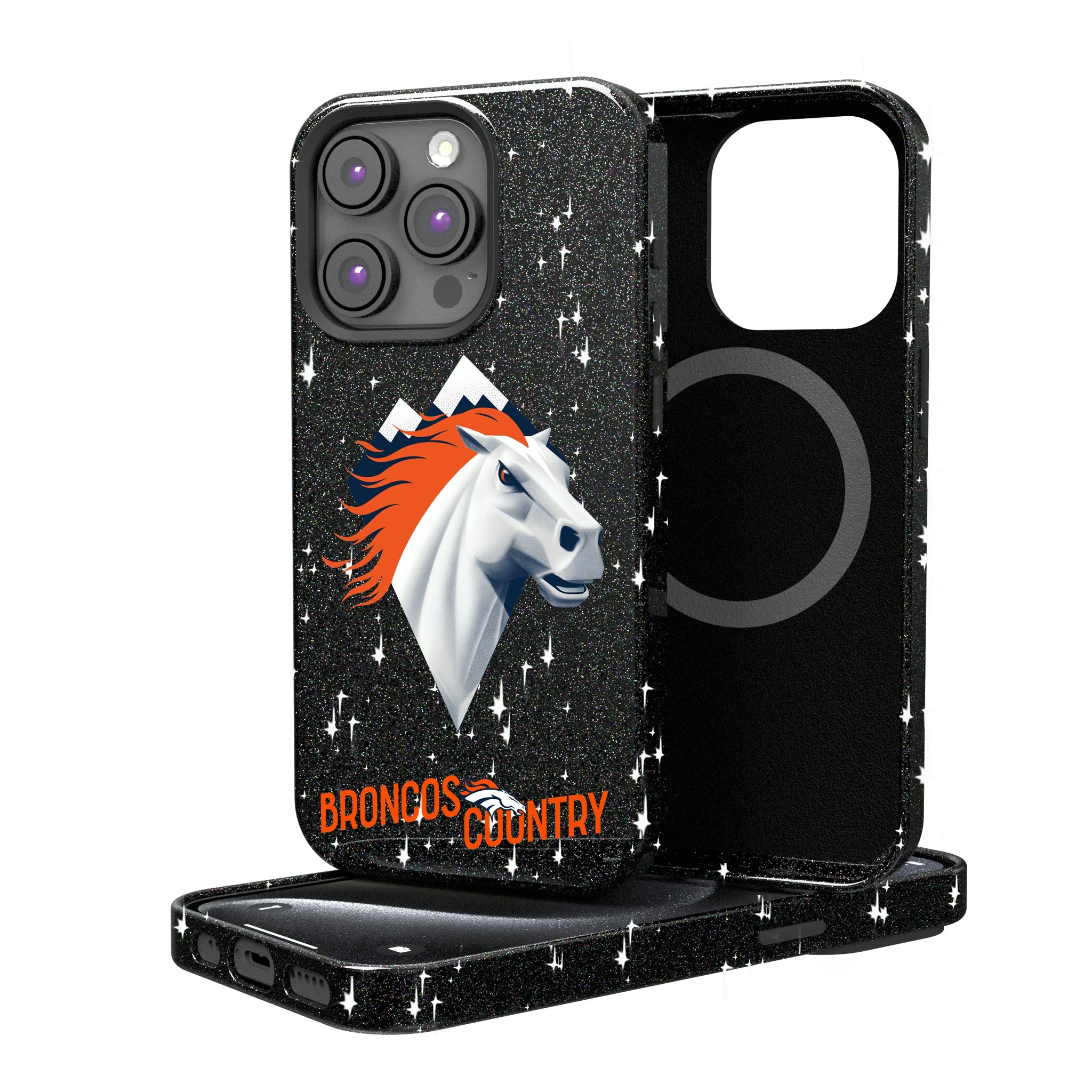 Denver Broncos Deco iPhone Bling Phone Case for Apple iPhone