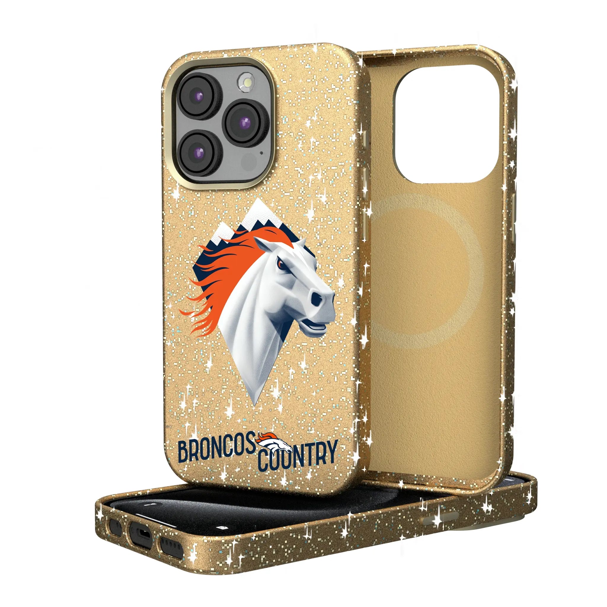 Denver Broncos Deco iPhone Bling Phone Case for Apple iPhone