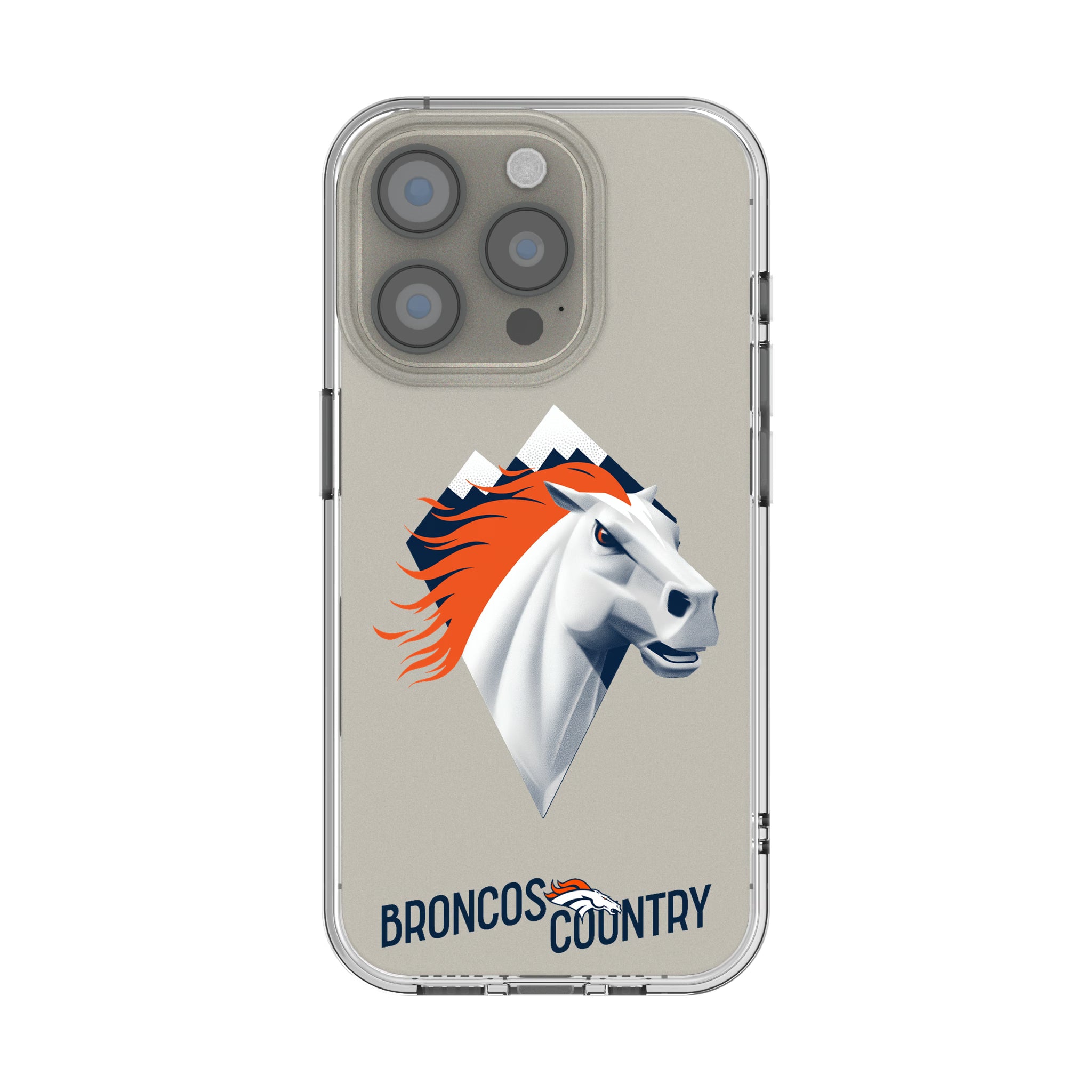 Denver Broncos Deco iPhone Clear Phone Case for Apple iPhone