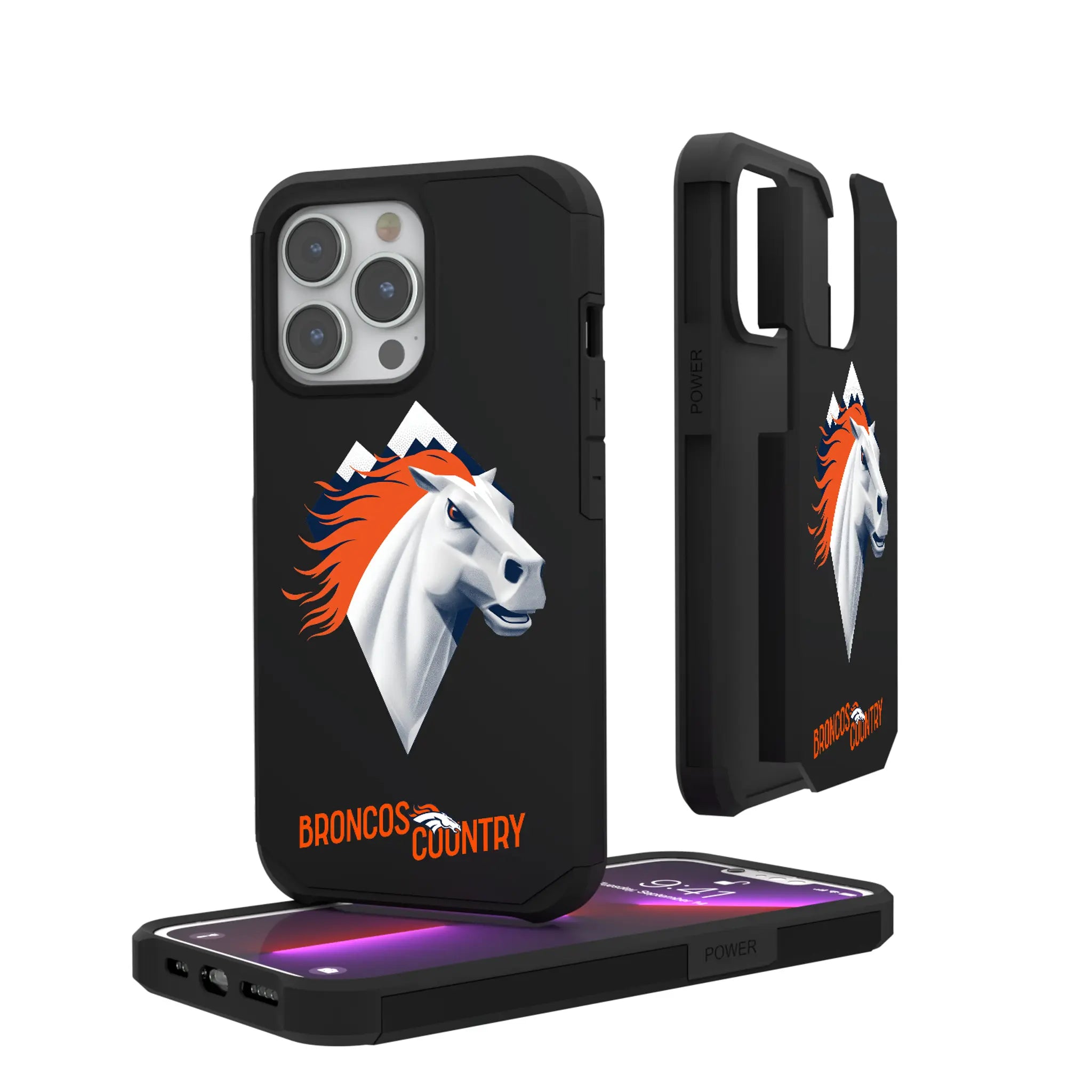 Denver Broncos Deco iPhone Rugged Phone Case for Apple iPhone