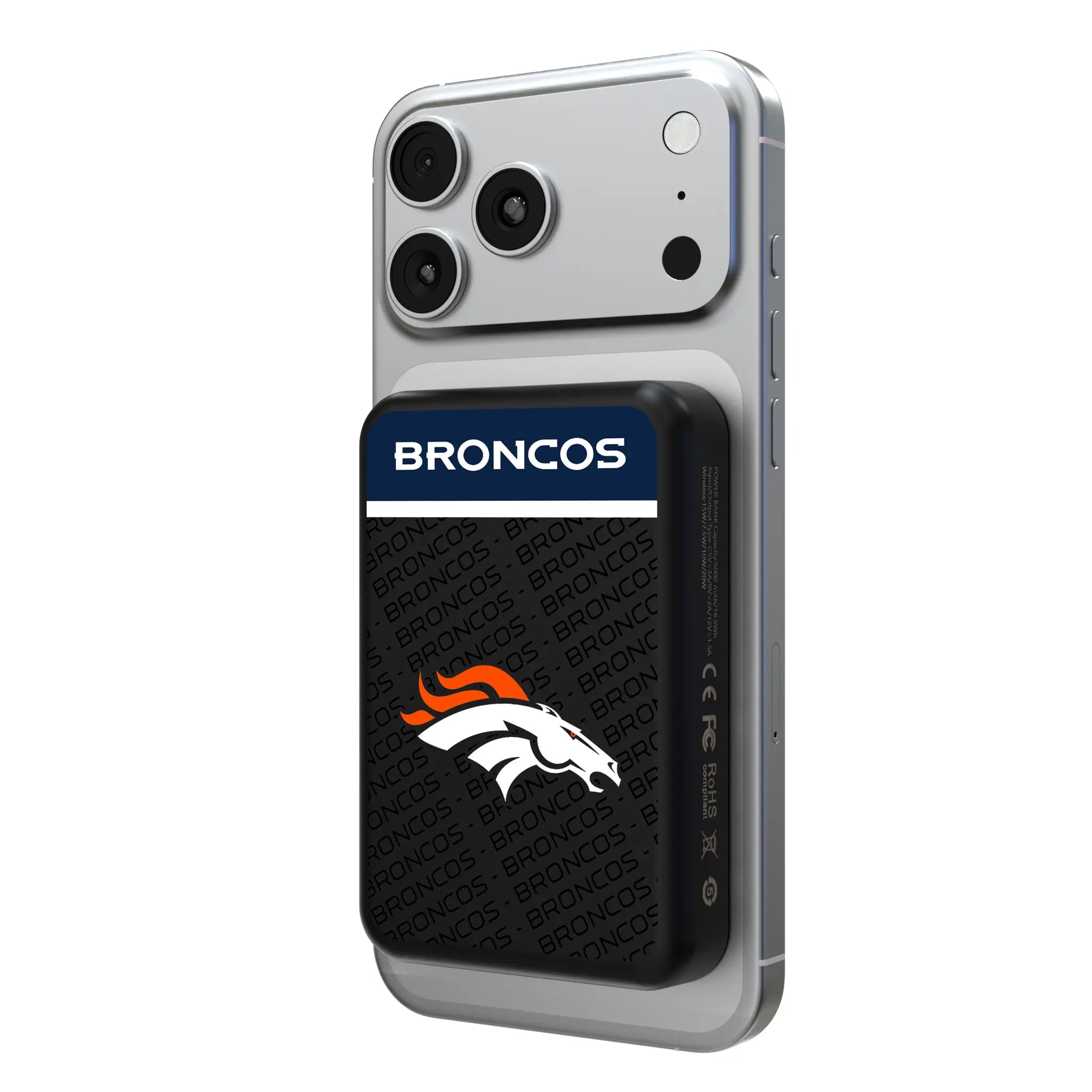 Denver Broncos Endzone Plus Wireless Mag Power Bank