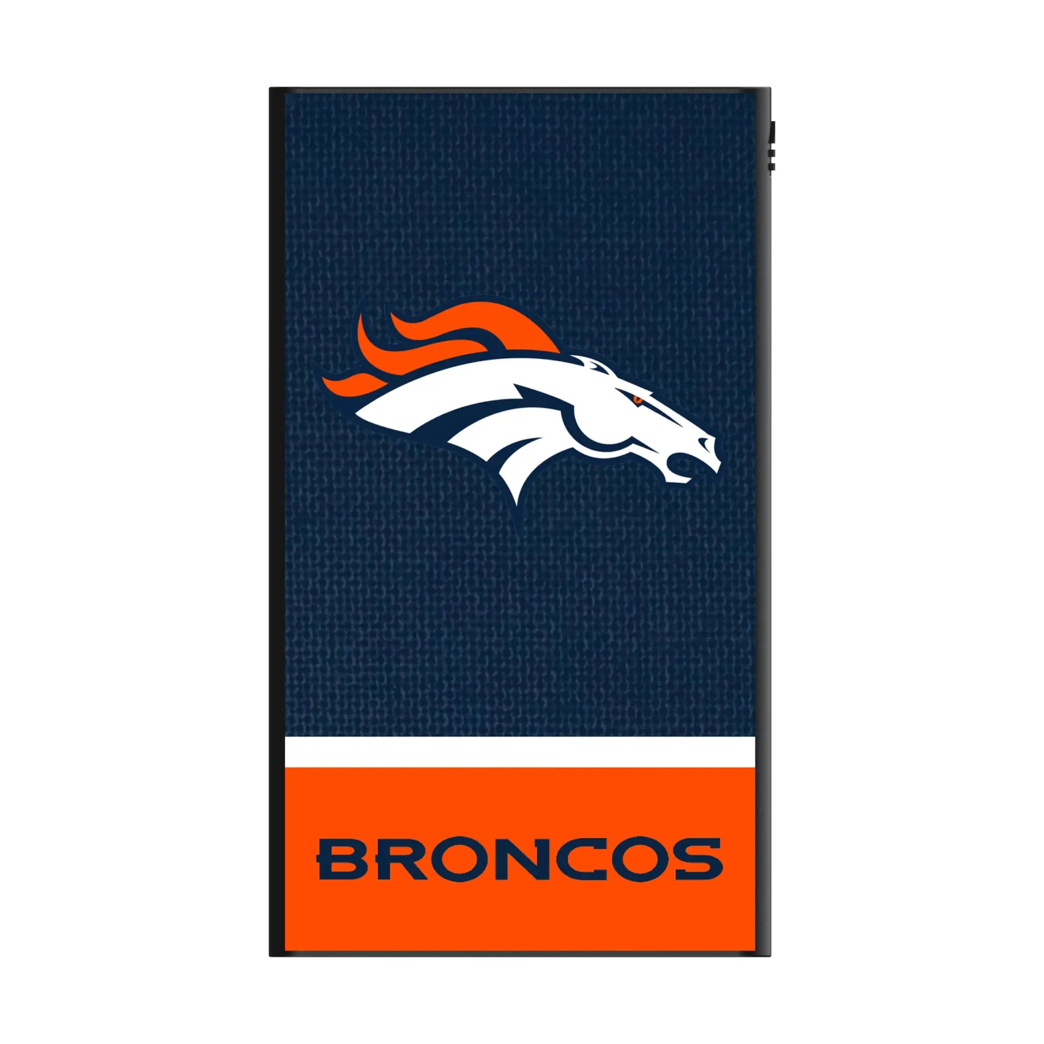 Denver Broncos Endzone Solid 5000mAh Flat Power Bank