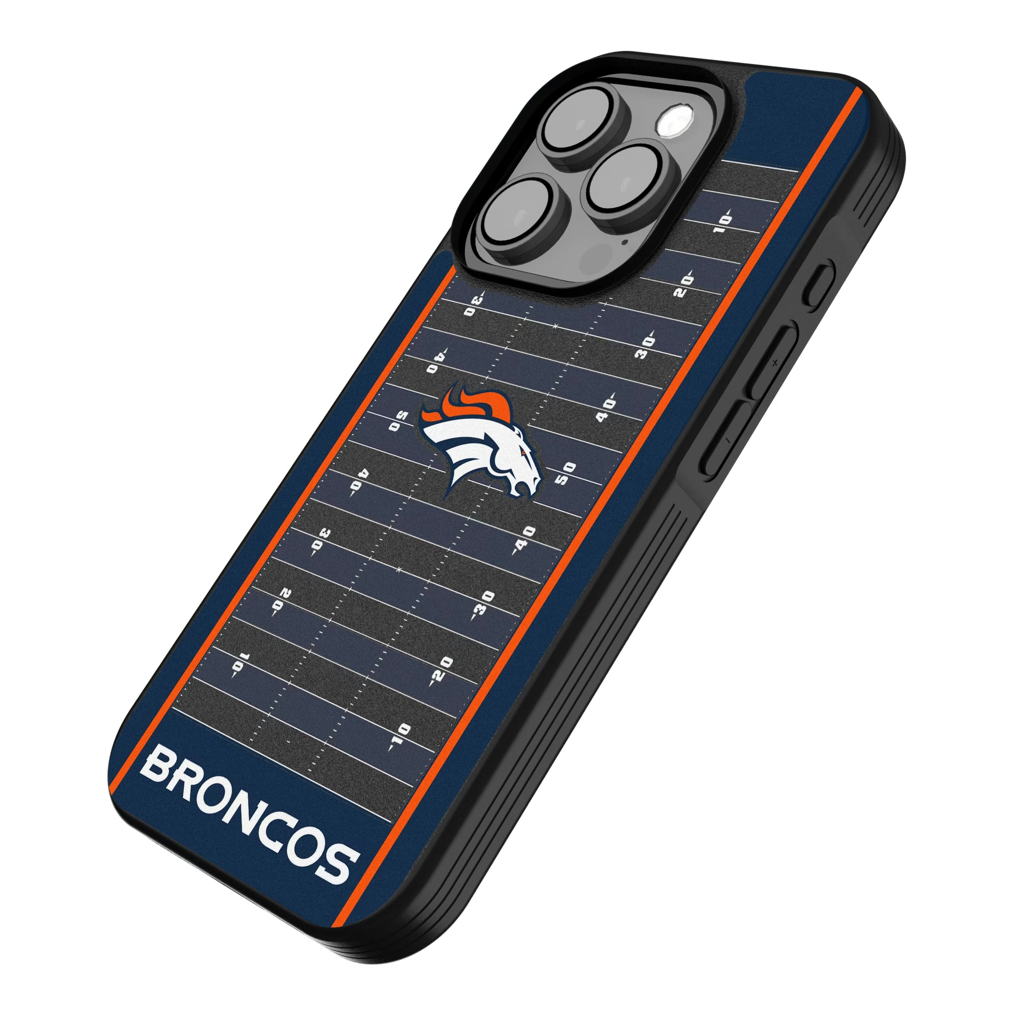 Denver Broncos Field iPhone Bump Phone Case for Apple iPhone - Isometric View