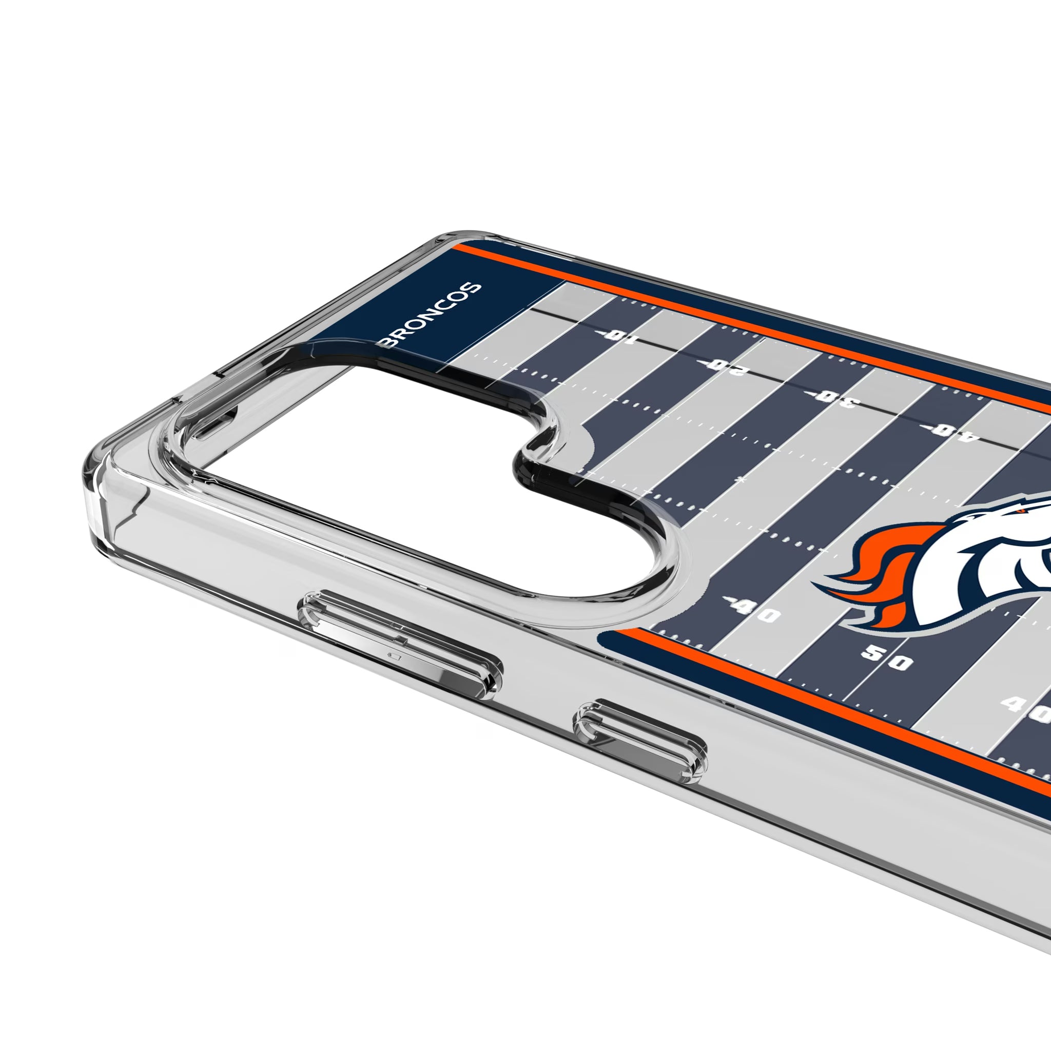 Denver Broncos Field Galaxy Clear Phone Case for Samsung Galaxy - Detail