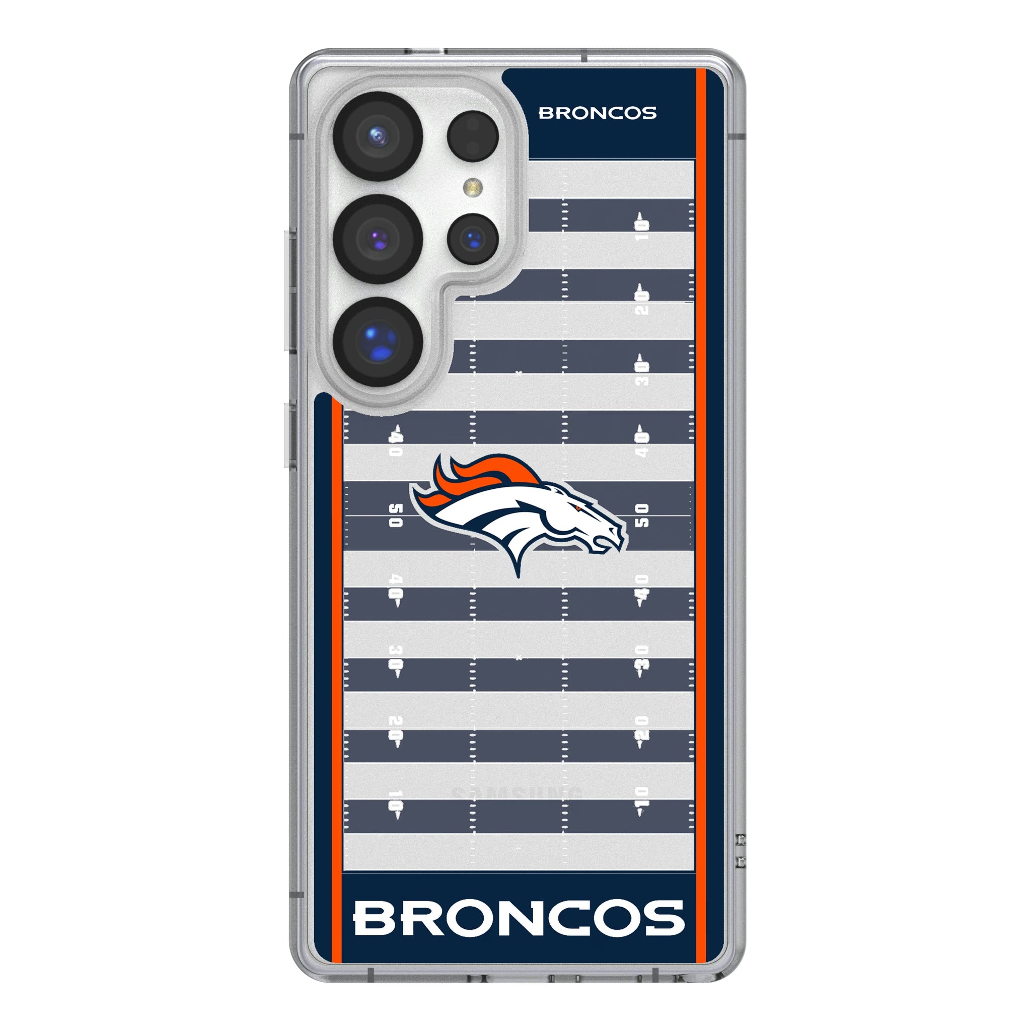 Denver Broncos Field Galaxy Clear Phone Case for Samsung Galaxy