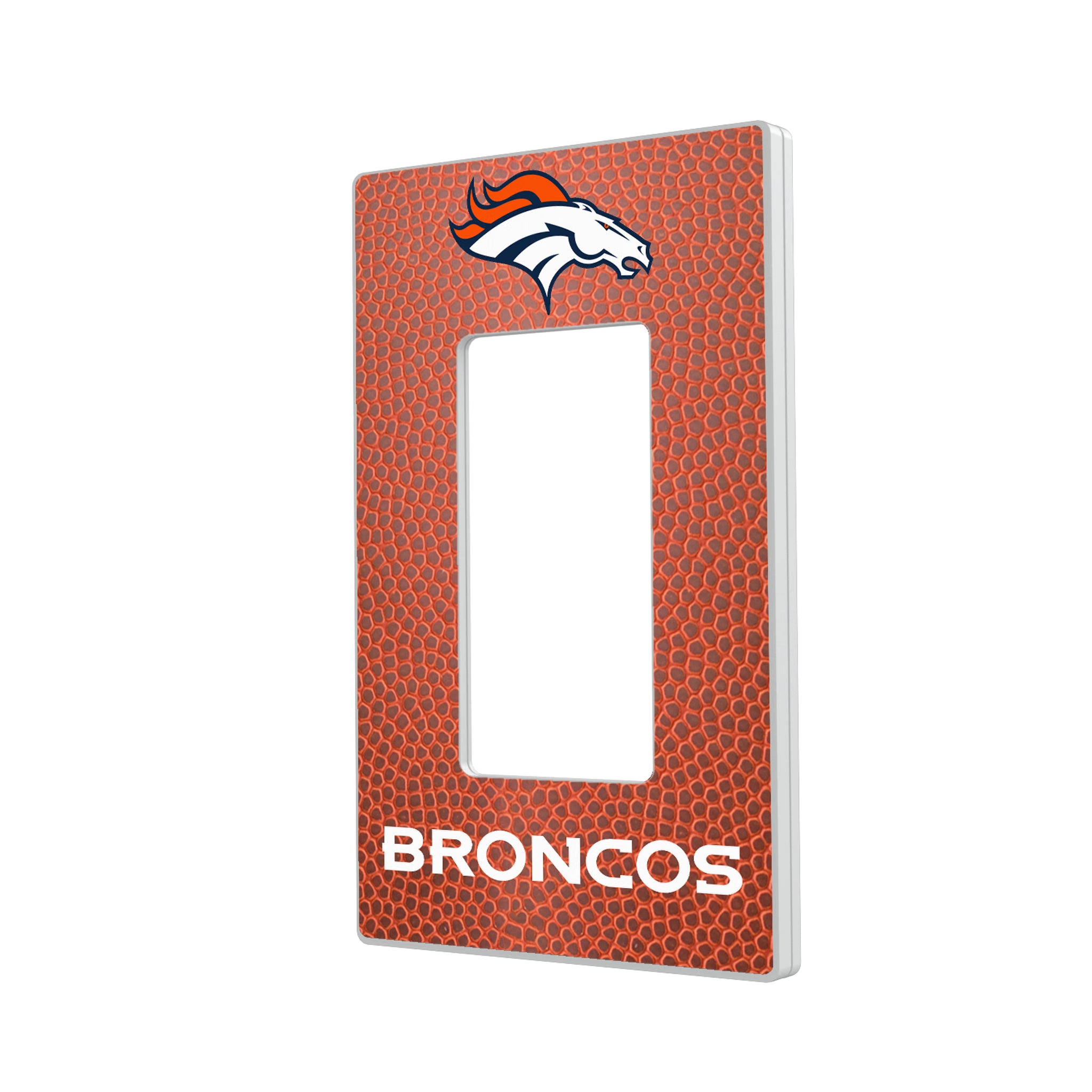 Denver Broncos Football Hidden-Screw Light Switch Plate#Style_Single Rocker