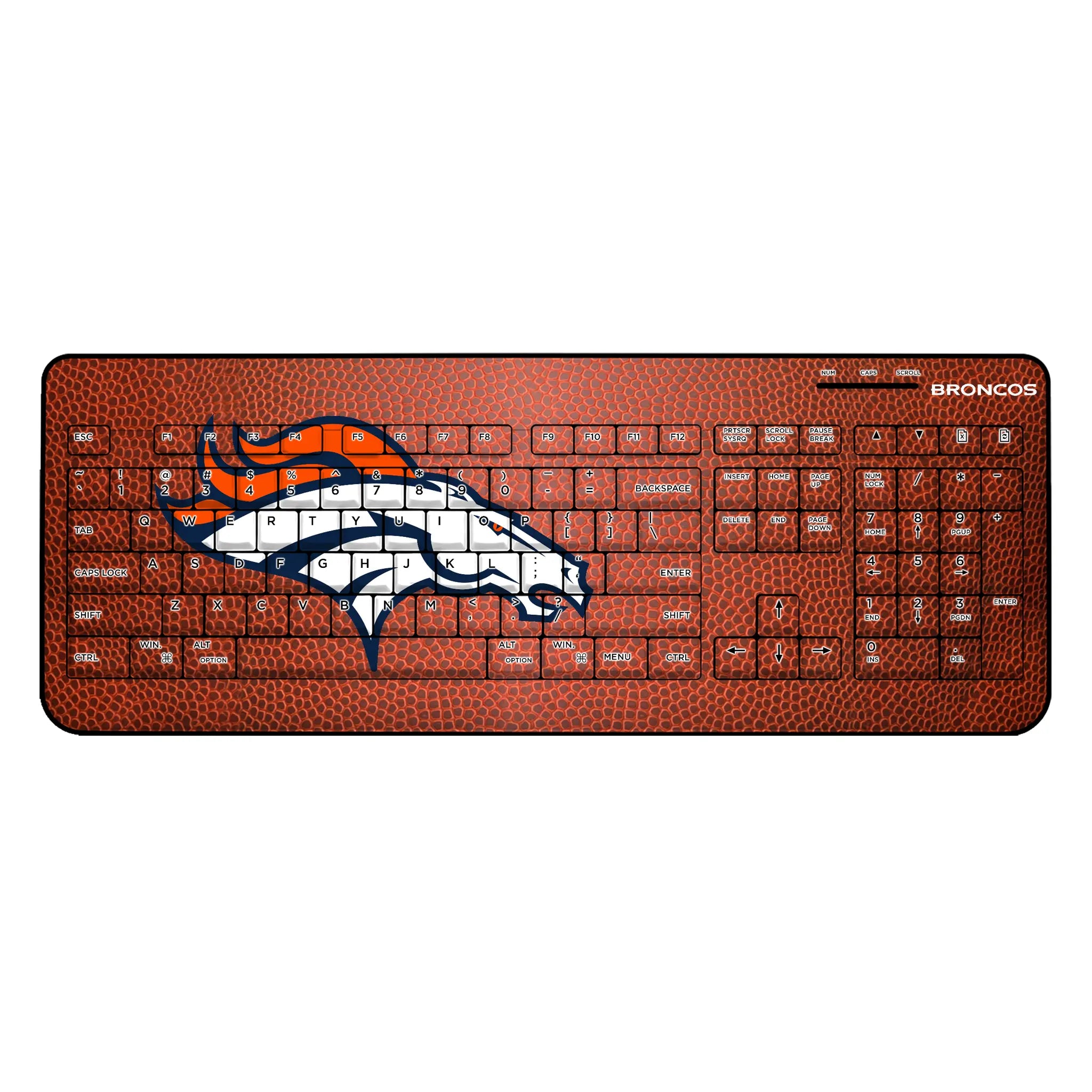Denver Broncos Football Wireless USB Keyboard