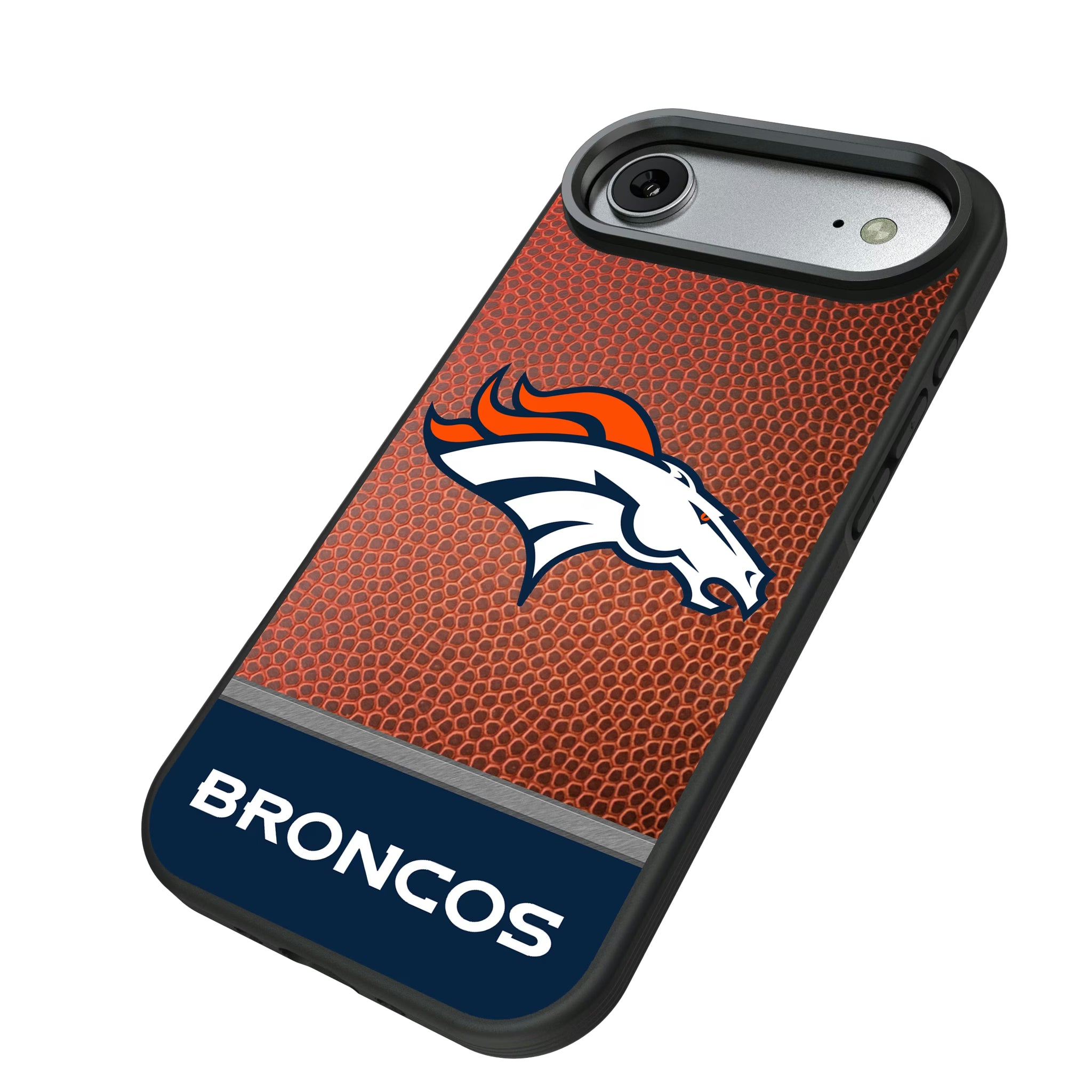Denver Broncos Football Wordmark iPhone Bump Phone Case for Apple iPhone - Isometric View#Device_iPhone Air