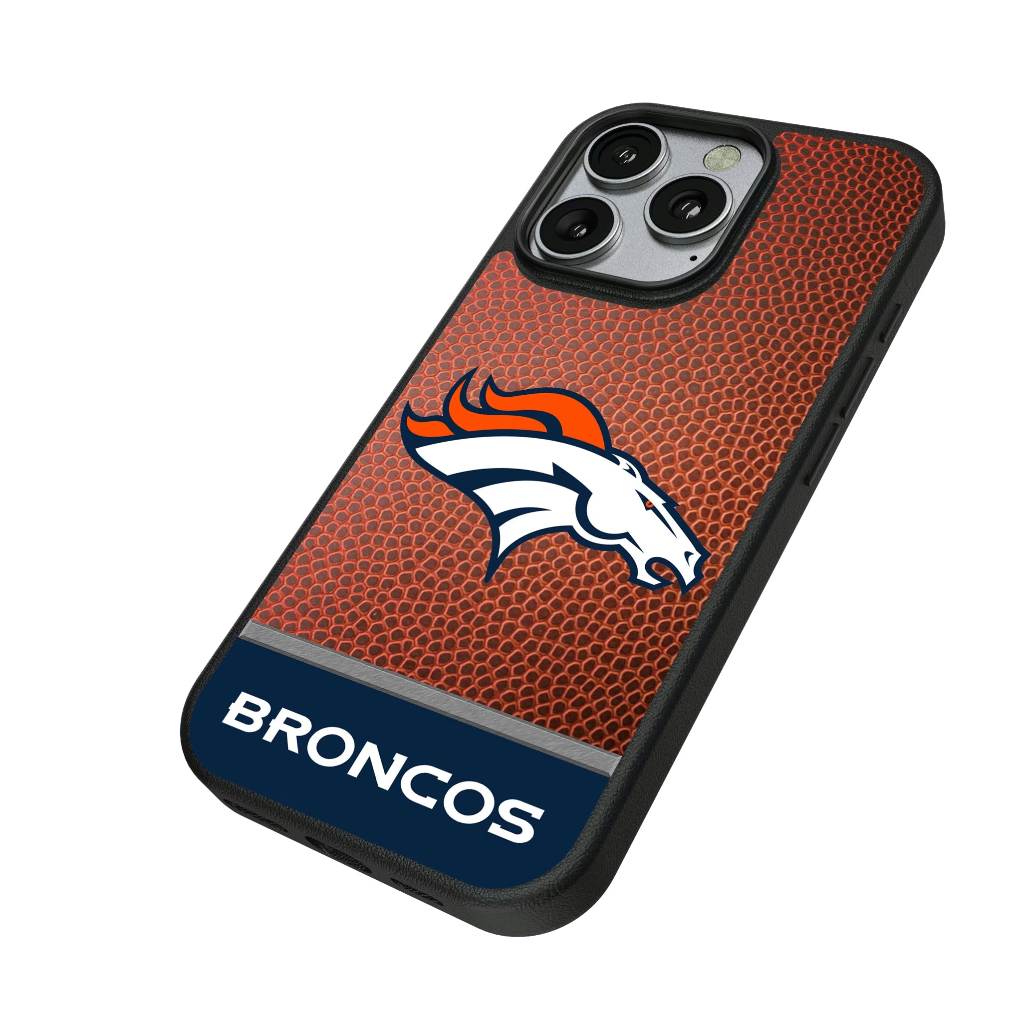 Denver Broncos Football Wordmark iPhone MagSafe Compatible Phone Case for Apple iPhone - Isometric View