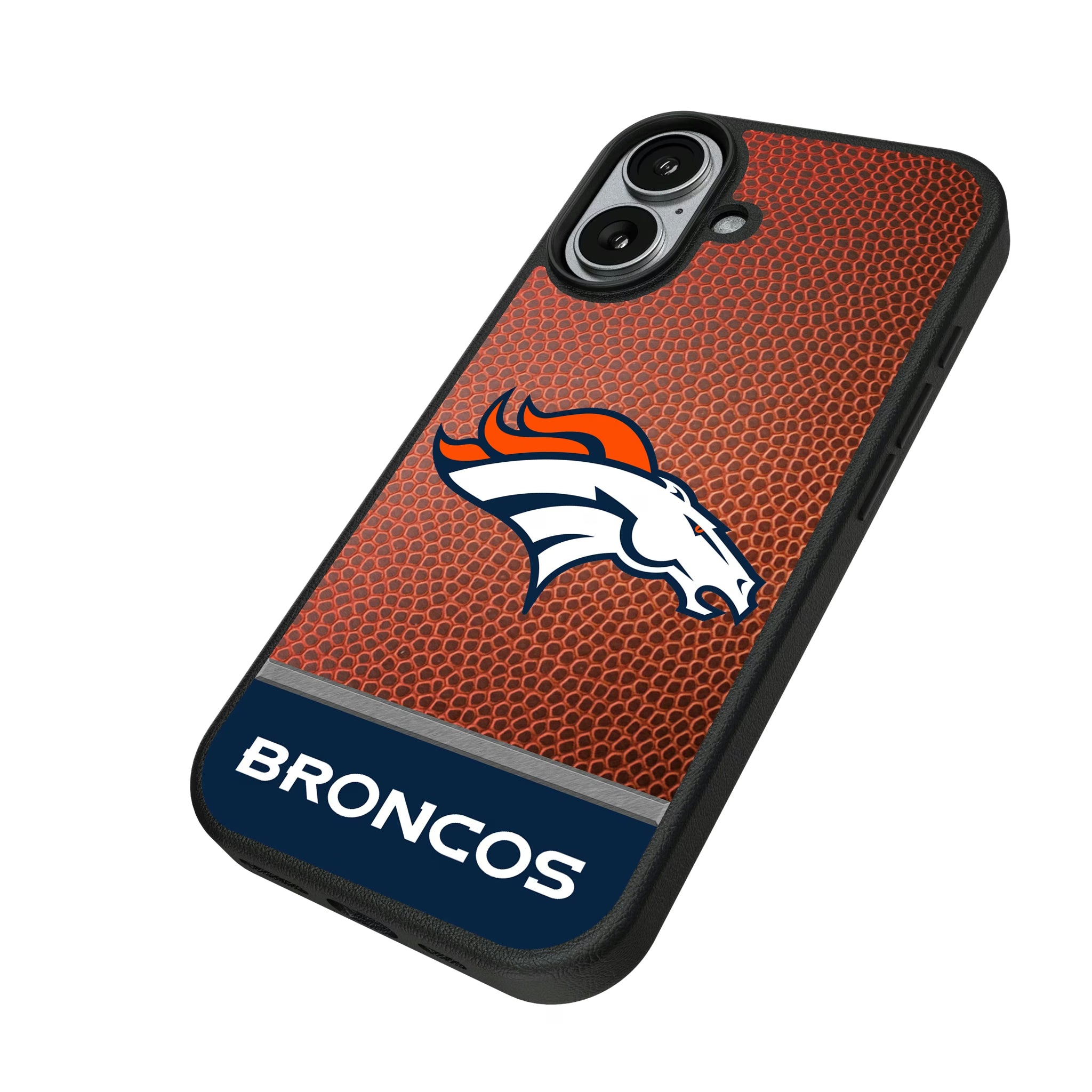 Denver Broncos Football Wordmark iPhone MagSafe Compatible Phone Case for Apple iPhone - Isometric View#Device_iPhone 17