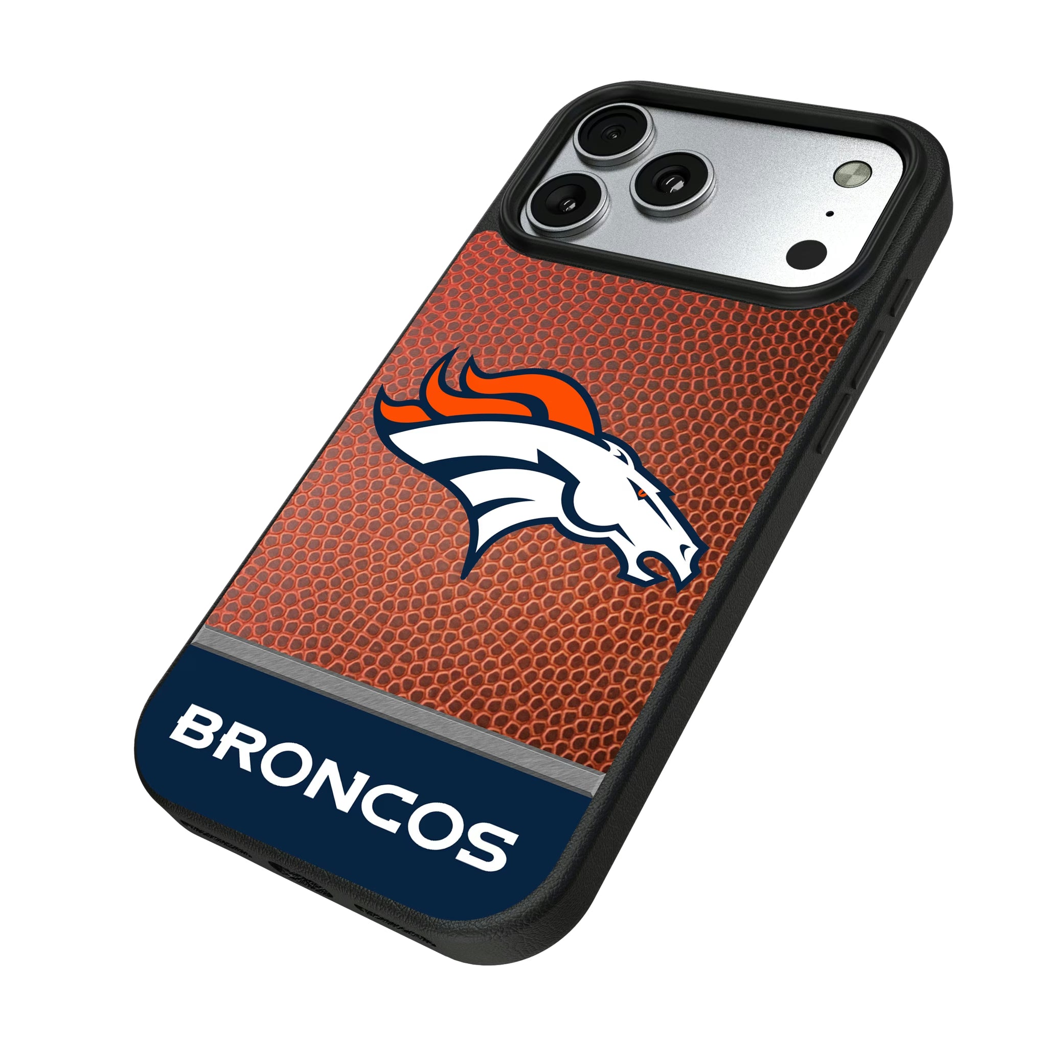 Denver Broncos Football Wordmark iPhone MagSafe Compatible Phone Case for Apple iPhone - Isometric View#Device_iPhone 17 Pro Max