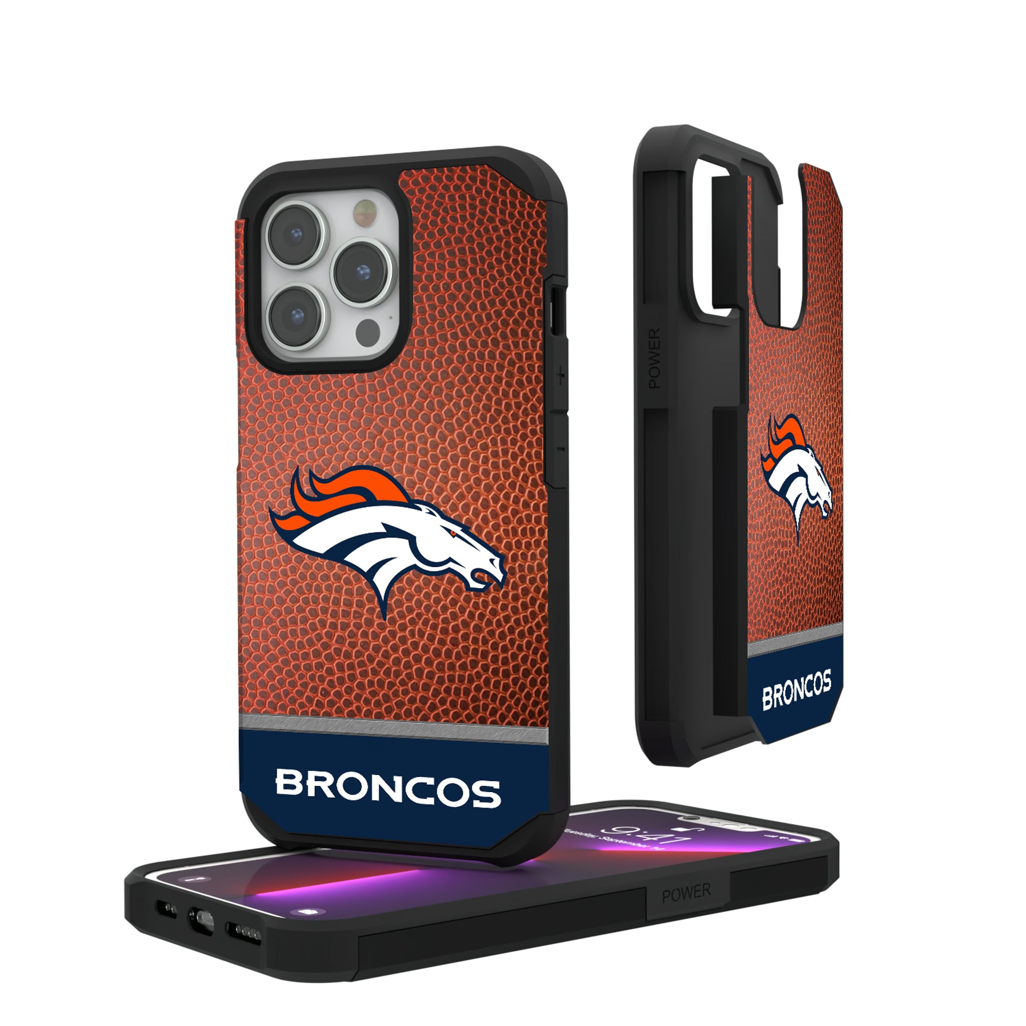 Denver Broncos Football Wordmark iPhone Rugged Phone Case for Apple iPhone