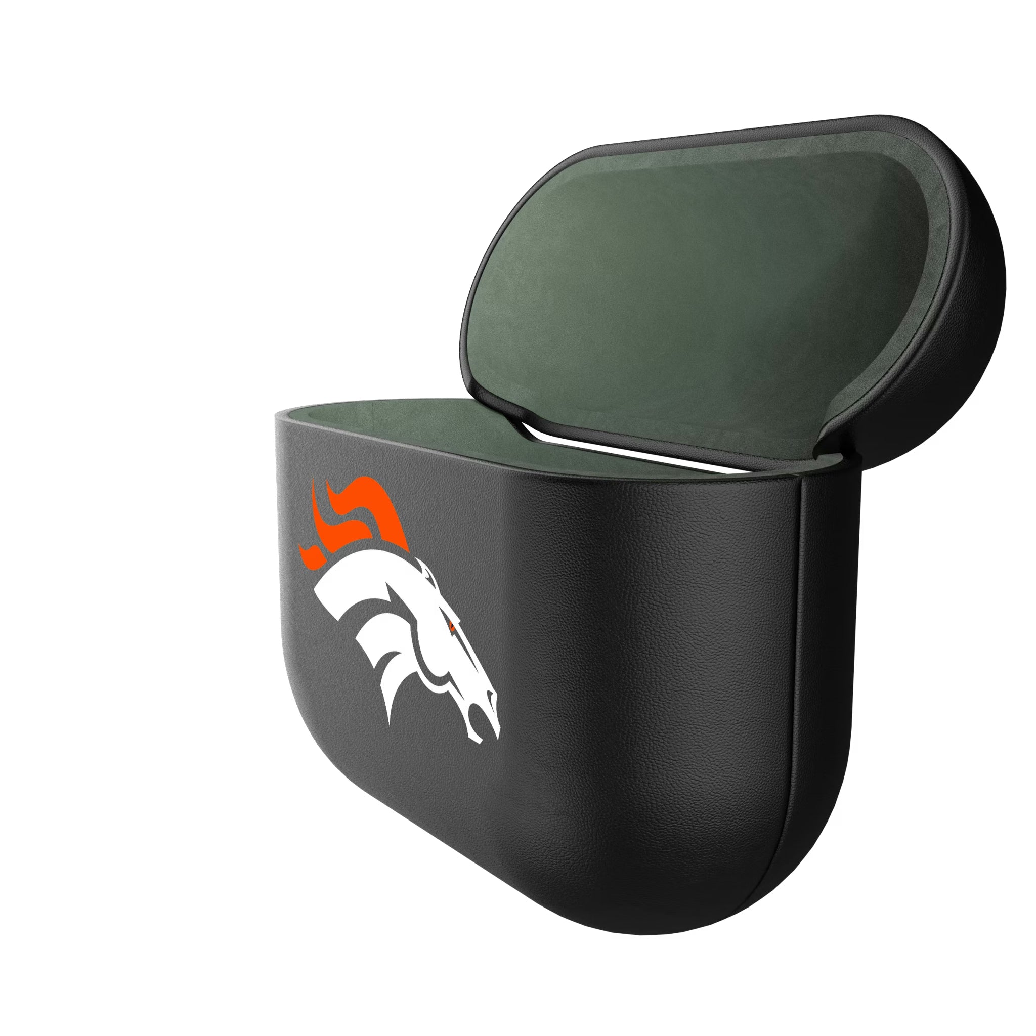 Denver Broncos Insignia AirPods AirPod Case Cover - Isometric View#Device_AirPods 3rd Gen