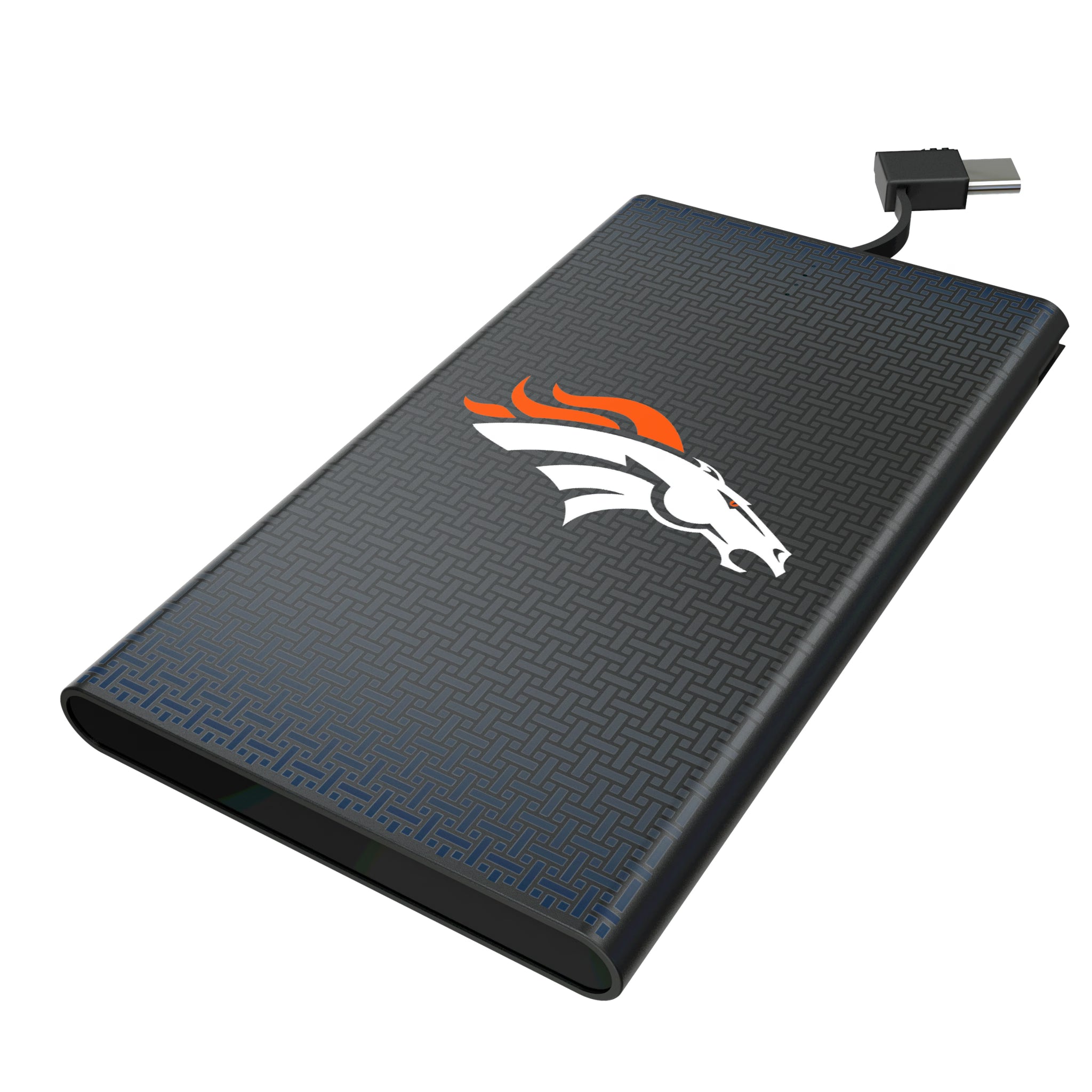 Denver Broncos Linen 5000mAh Flat Powerbank