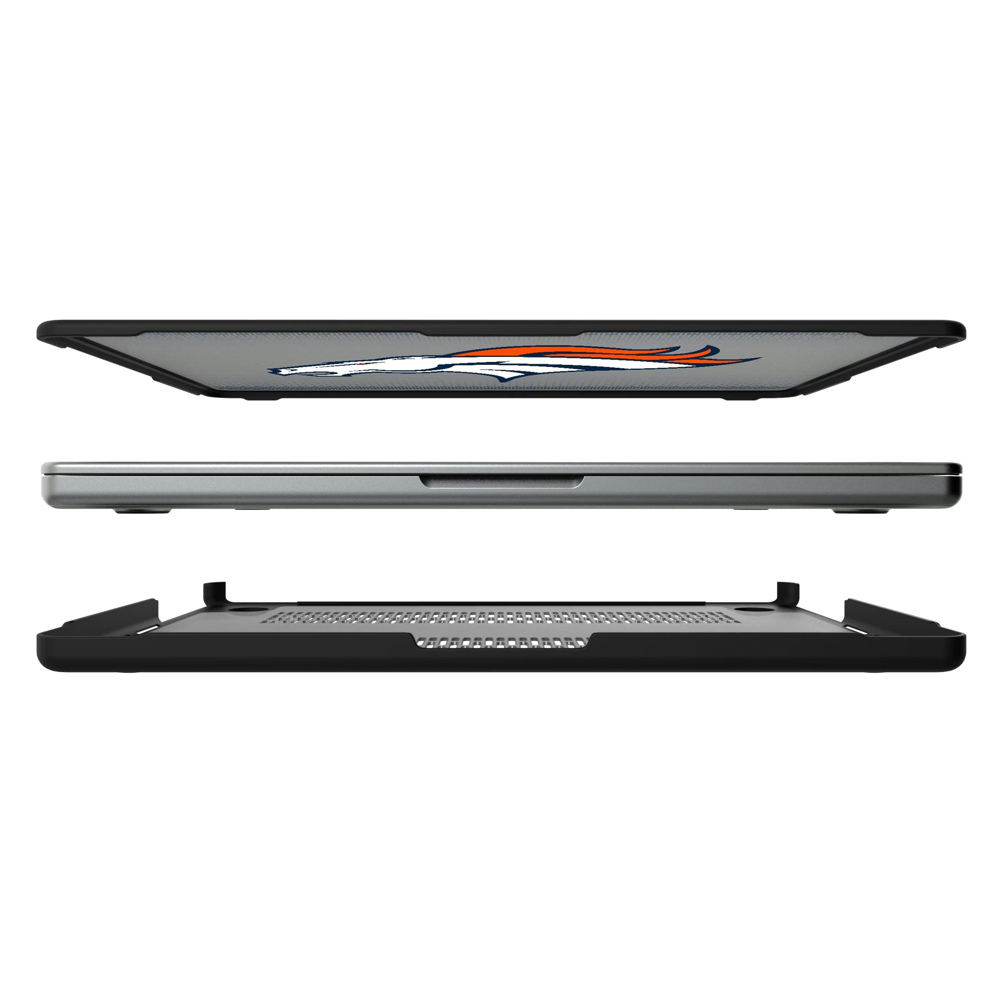 Denver Broncos Linen MacBook Laptop Case for Apple MacBook#Device_MacBook Pro (14-inch, 2021) / MacBook Pro (14-inch, 2023) / MacBook Pro (14-inch, 2024)