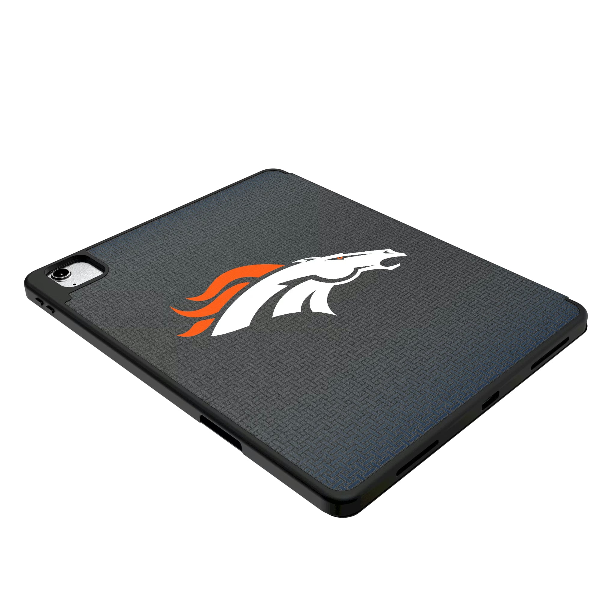Denver Broncos Linen iPad Tablet Case for Apple iPad - Isometric View