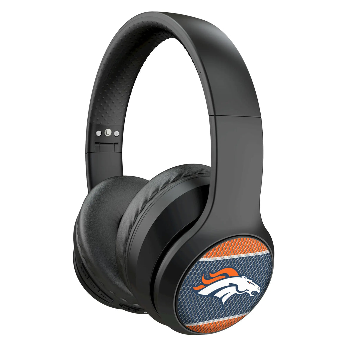 Denver Broncos Mesh Wireless Over-Ear Headphones With Case