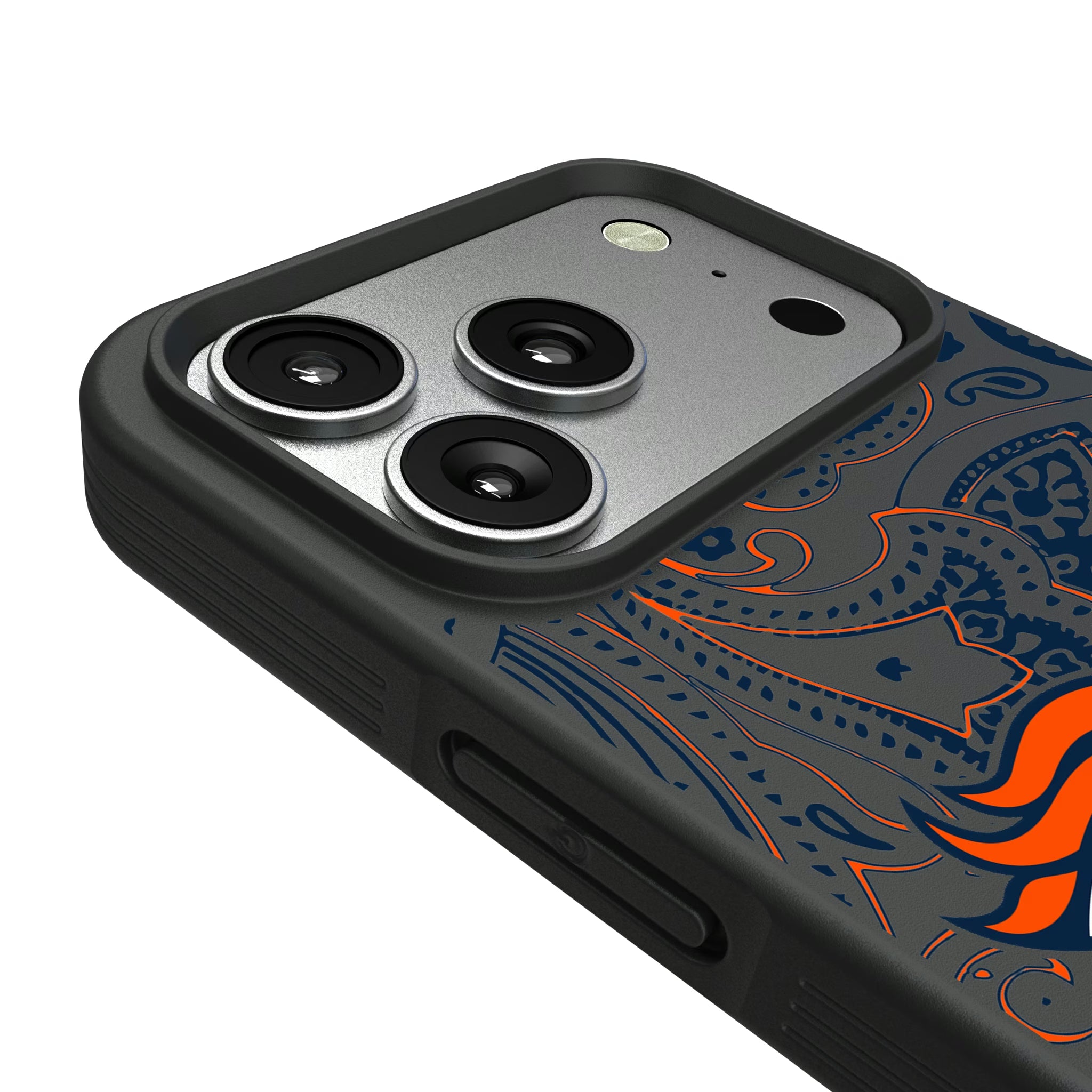 Denver Broncos Paisley iPhone Bump Phone Case for Apple iPhone - Detail#Device_iPhone 17 Pro