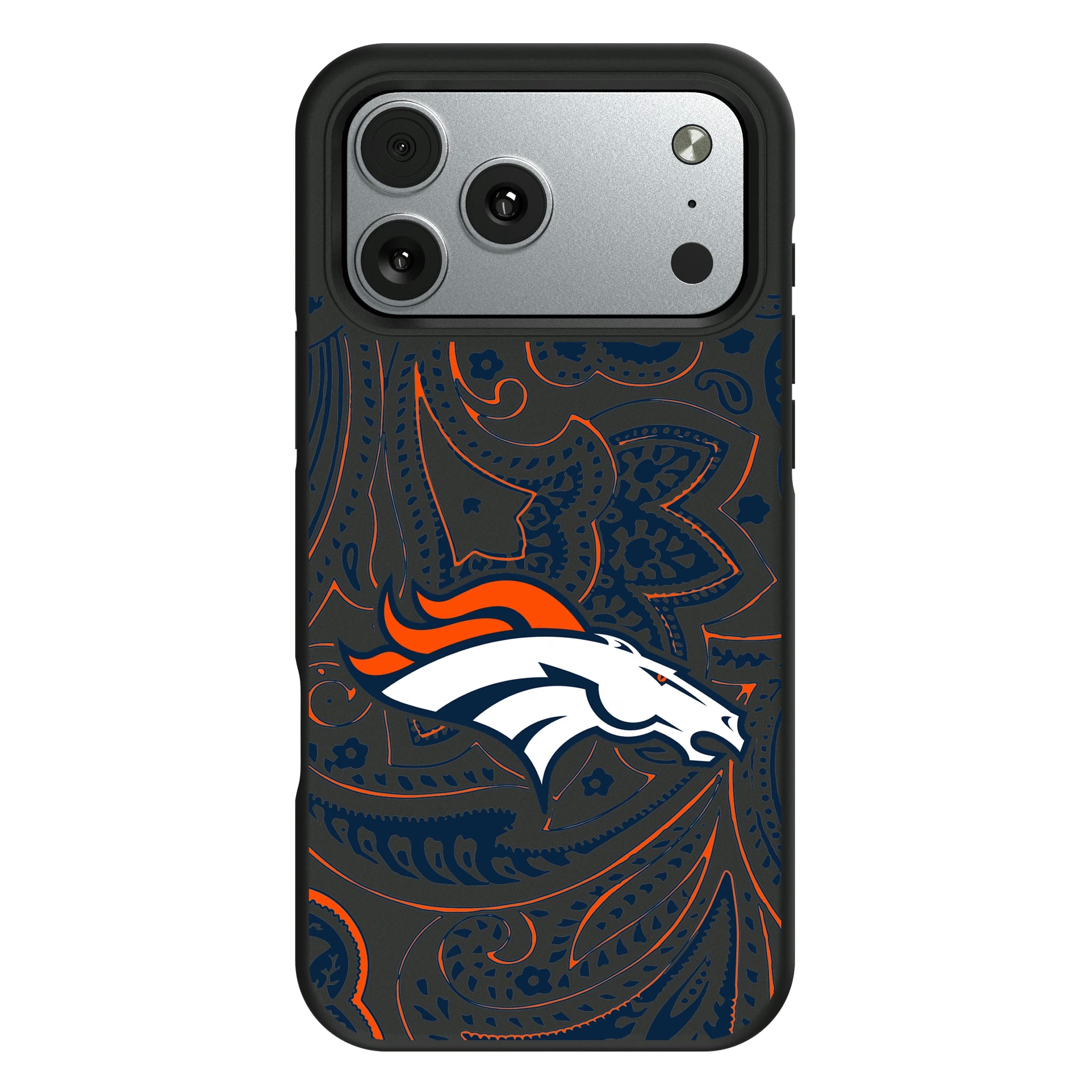Denver Broncos Paisley iPhone Bump Phone Case for Apple iPhone#Device_iPhone 17 Pro Max