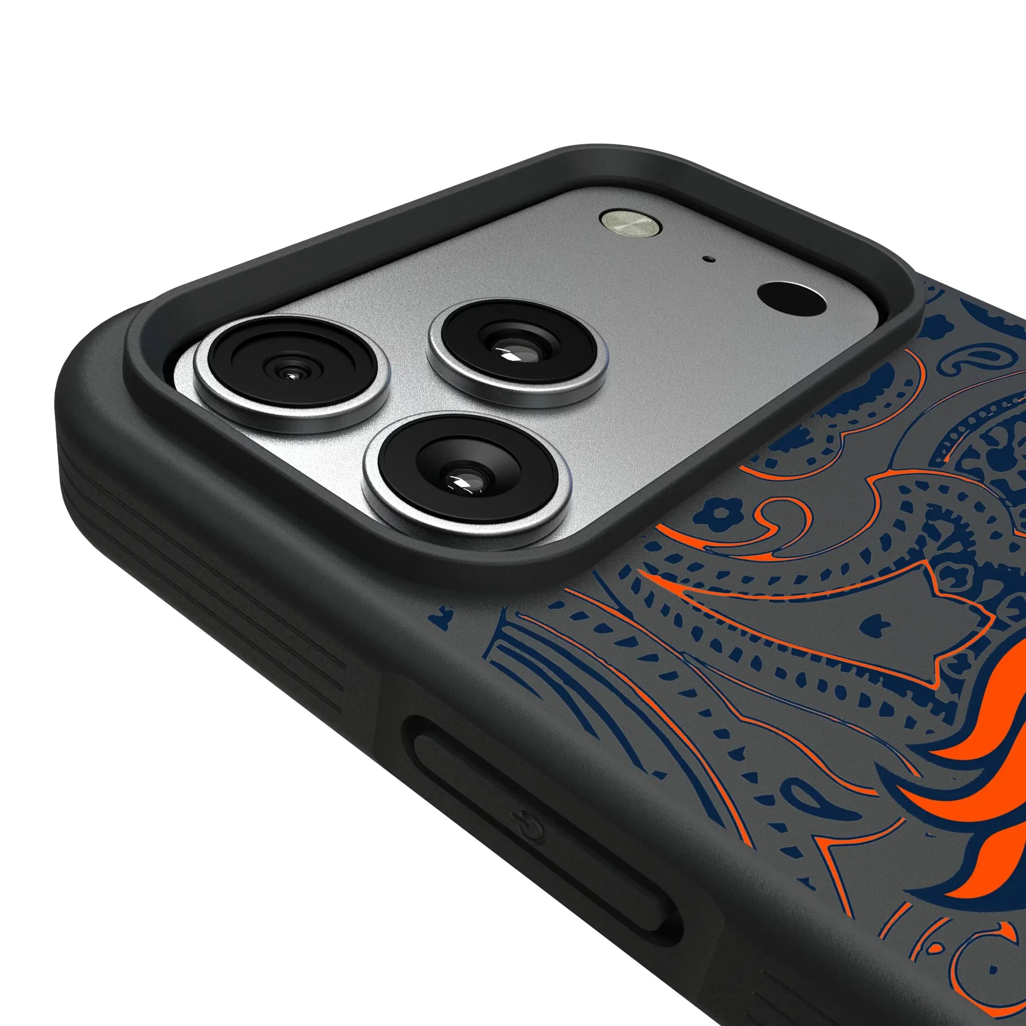 Denver Broncos Paisley iPhone Bump Phone Case for Apple iPhone - Detail#Device_iPhone 17 Pro Max