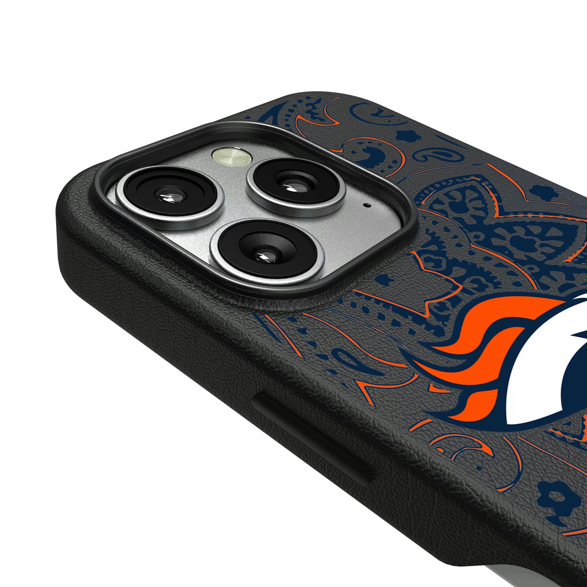 Denver Broncos Paisley iPhone MagSafe Compatible Phone Case for Apple iPhone - Detail