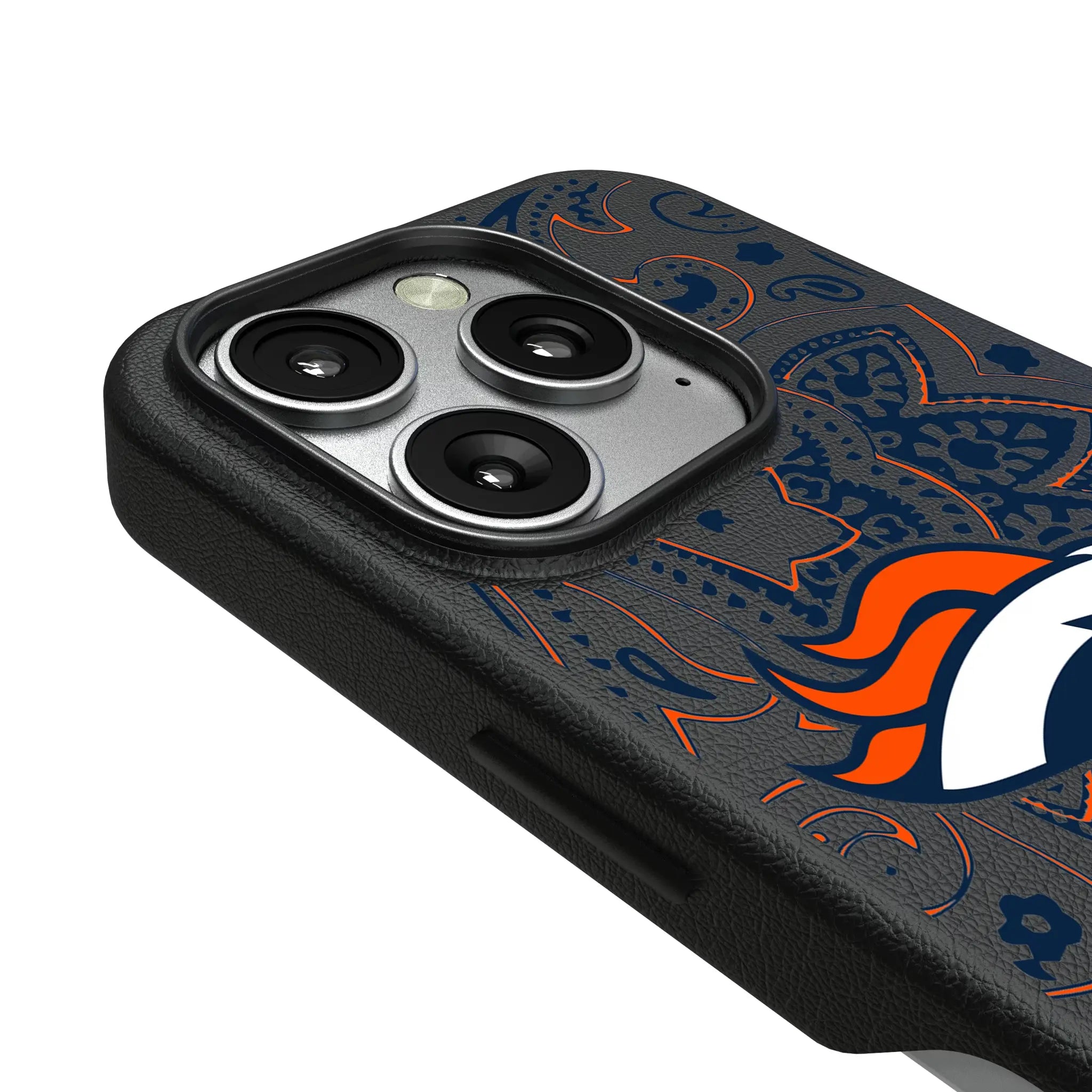 Denver Broncos Paisley iPhone MagSafe Compatible Phone Case for Apple iPhone - Detail