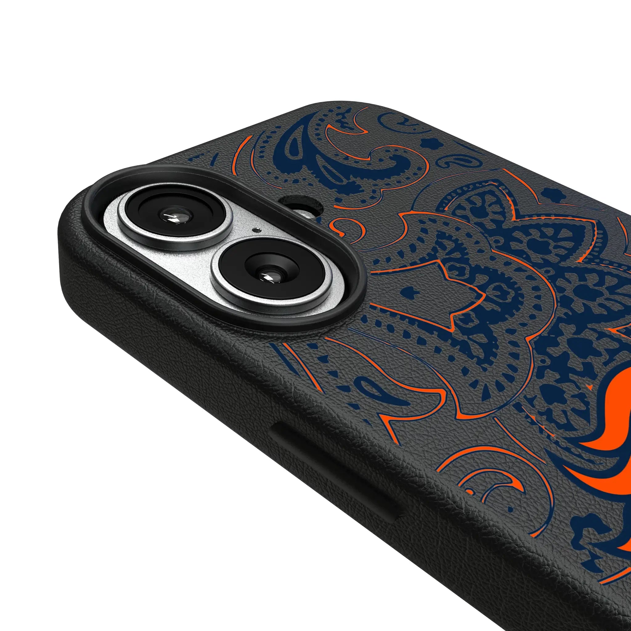 Denver Broncos Paisley iPhone MagSafe Compatible Phone Case for Apple iPhone - Detail#Device_iPhone 17