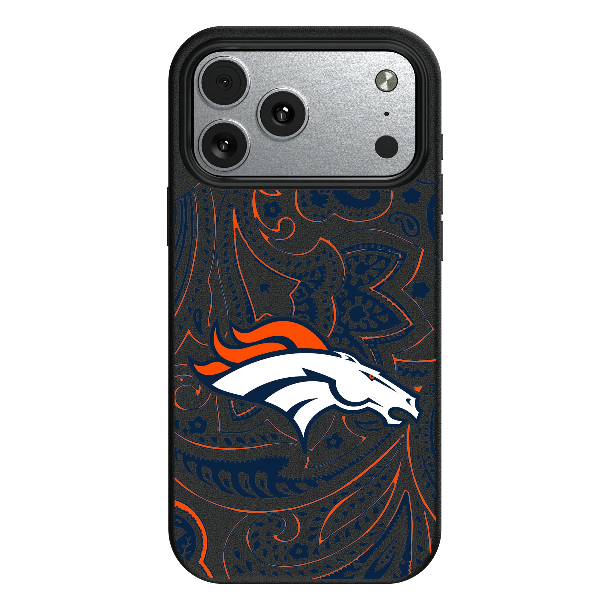 Denver Broncos Paisley iPhone MagSafe Compatible Phone Case for Apple iPhone#Device_iPhone 17 Pro Max