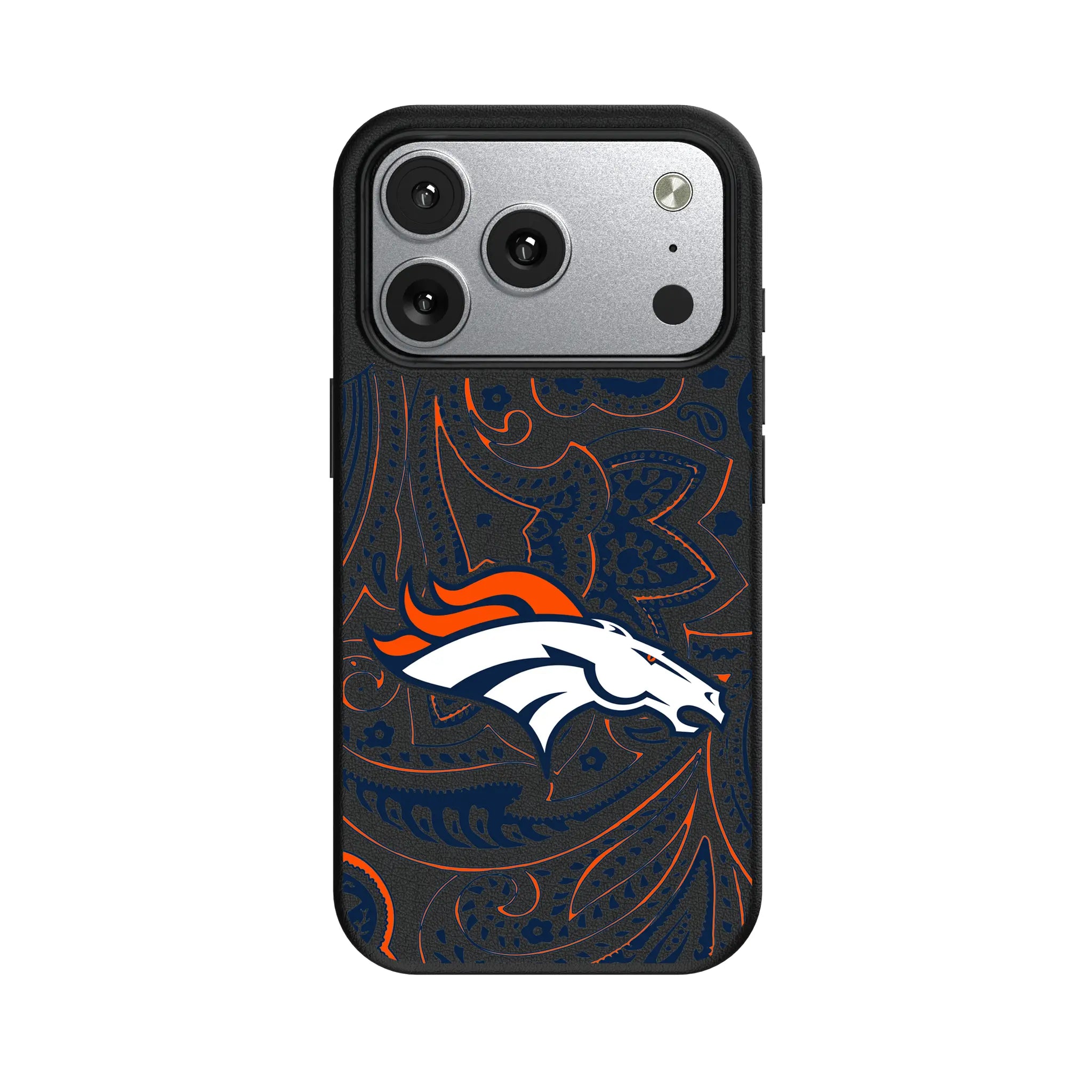 Denver Broncos Paisley iPhone MagSafe Compatible Phone Case for Apple iPhone#Device_iPhone 17 Pro