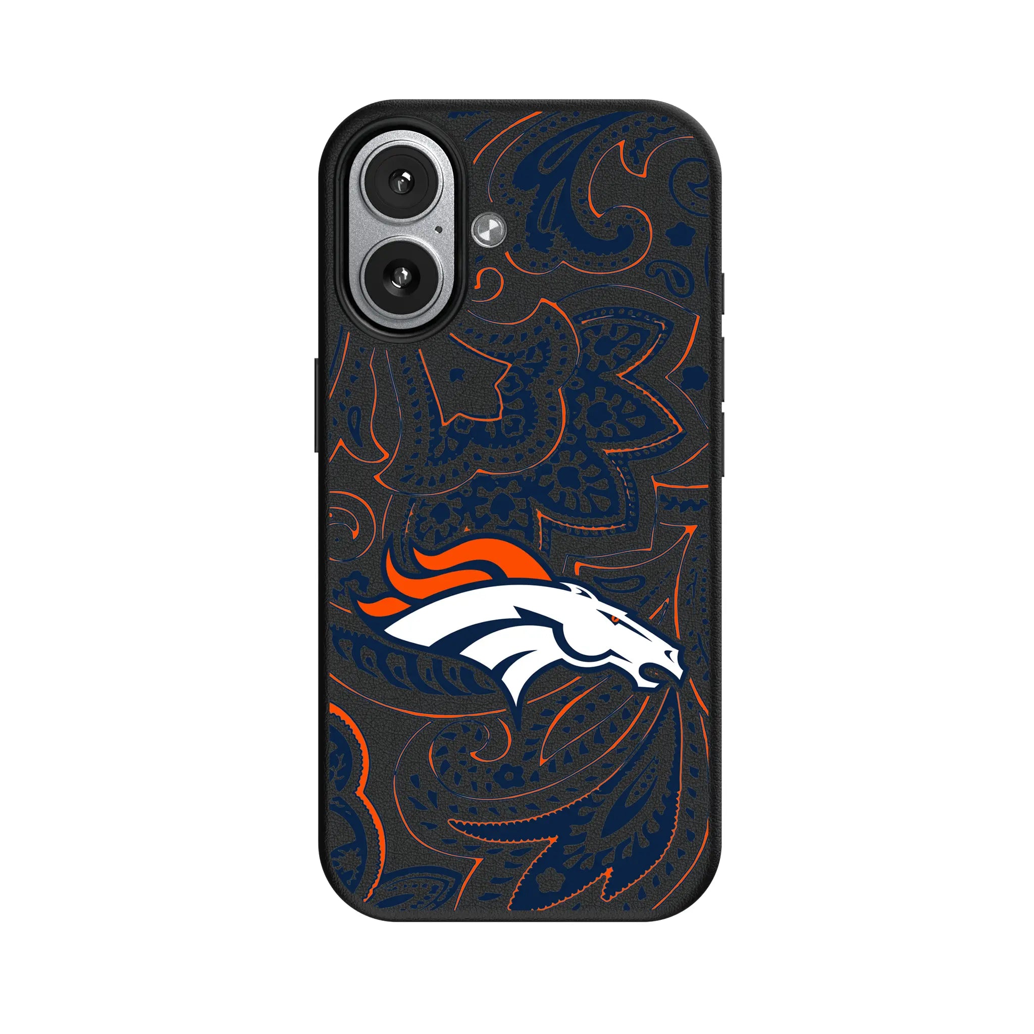 Denver Broncos Paisley iPhone MagSafe Compatible Phone Case for Apple iPhone#Device_iPhone 17