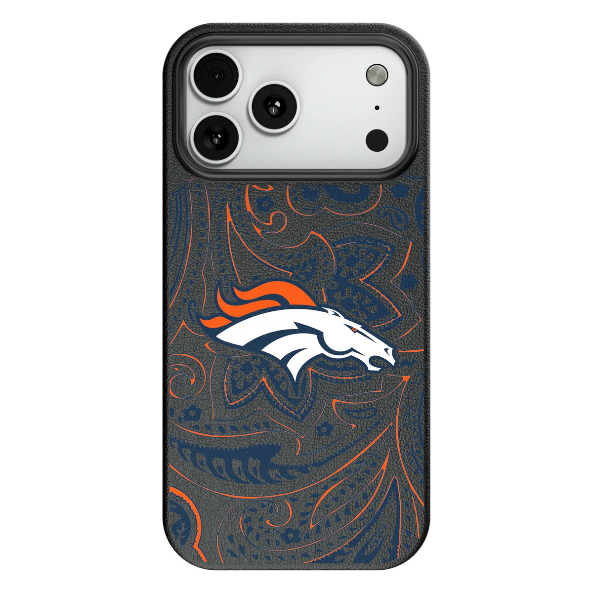 Denver Broncos Paisley MagSafe Compatible Phone Case for Apple iPhone