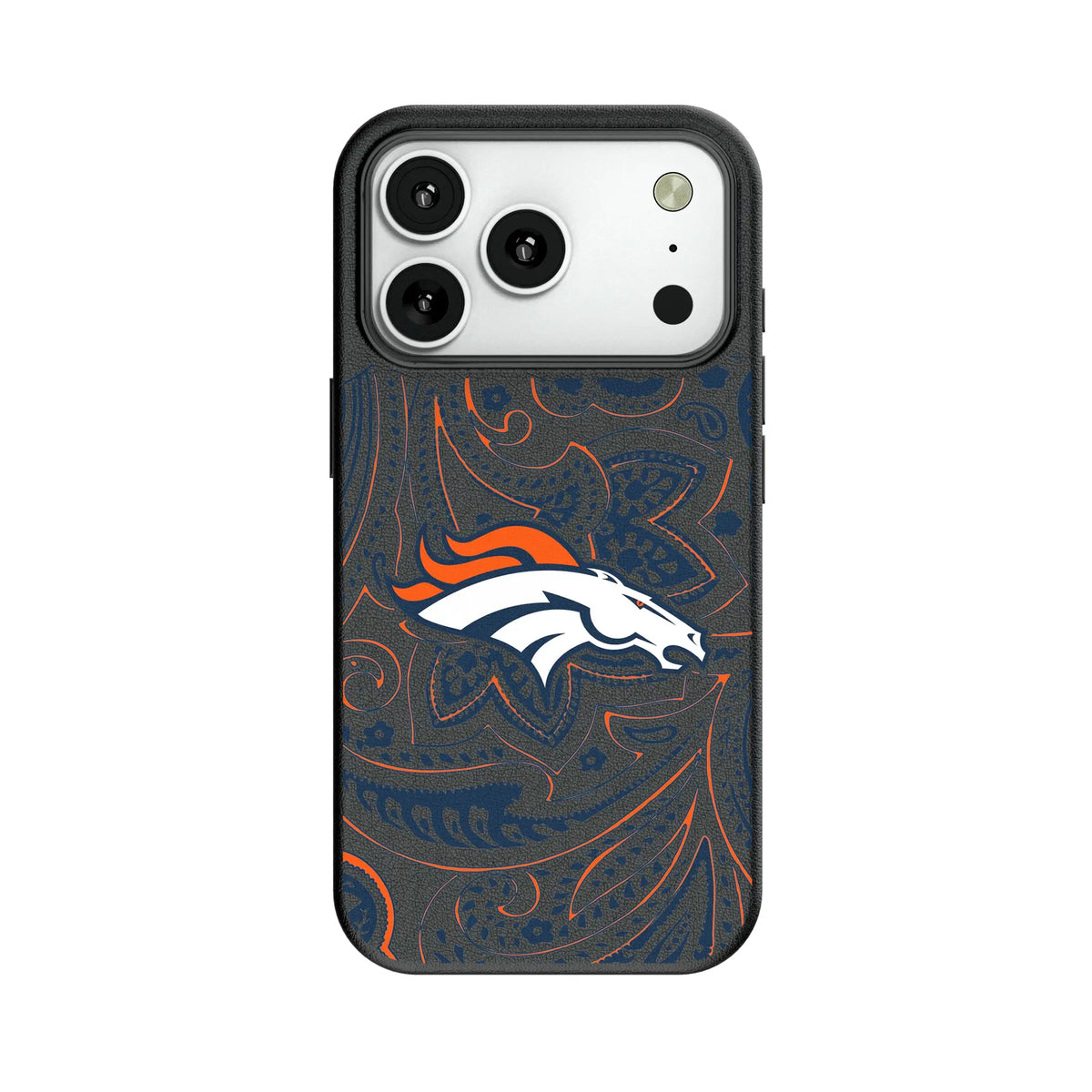 Denver Broncos Paisley MagSafe Compatible Phone Case for Apple iPhone