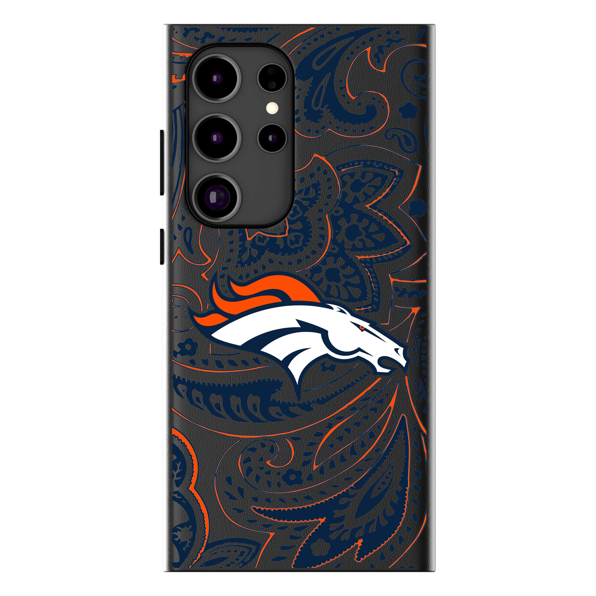 Denver Broncos Paisley Galaxy MagSafe Compatible Phone Case for Samsung Galaxy