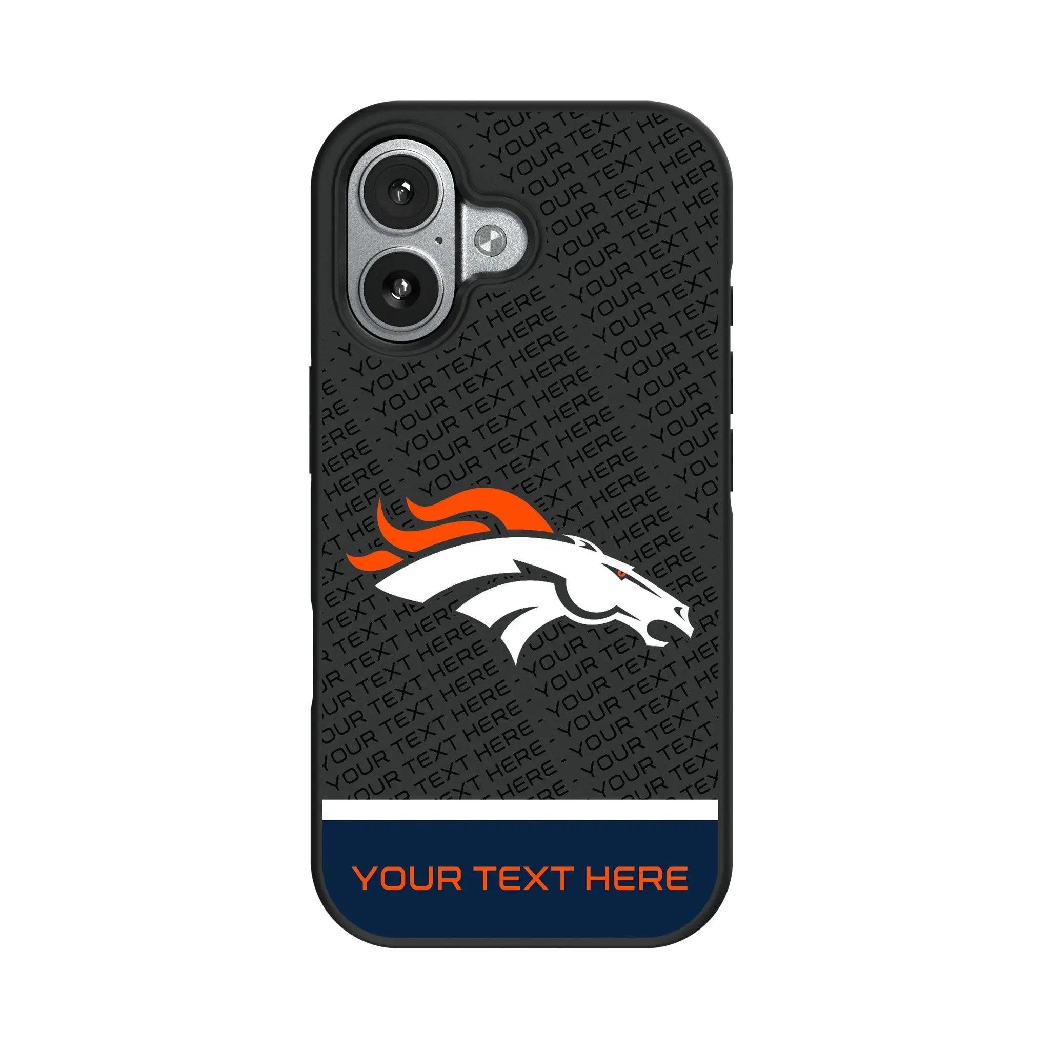 Denver Broncos Personalized EndZone Plus iPhone Bump Phone Case for Apple iPhone#Device_iPhone 17