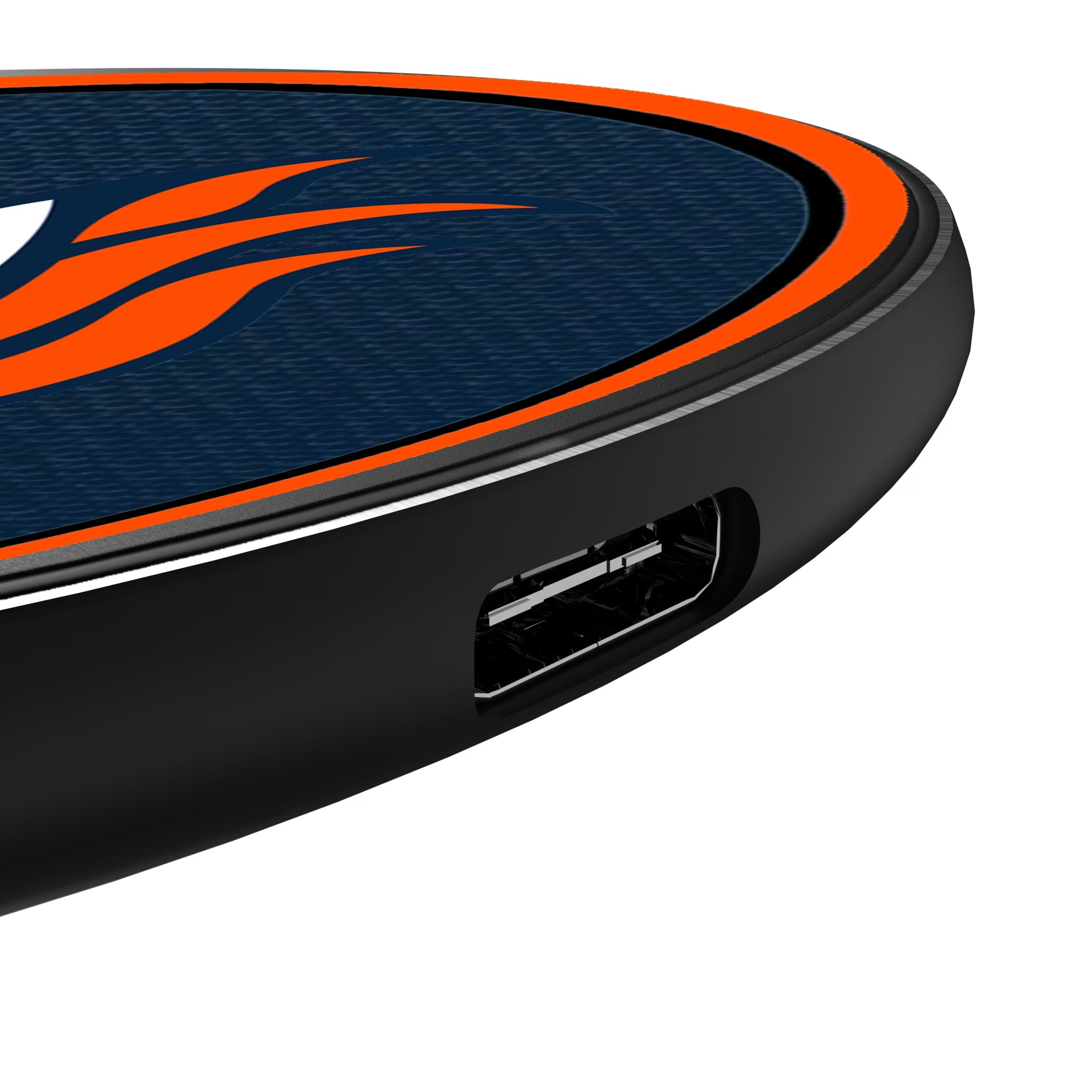 Denver Broncos Personalized Endzone Solid 15-Watt Wireless Charger - Detail